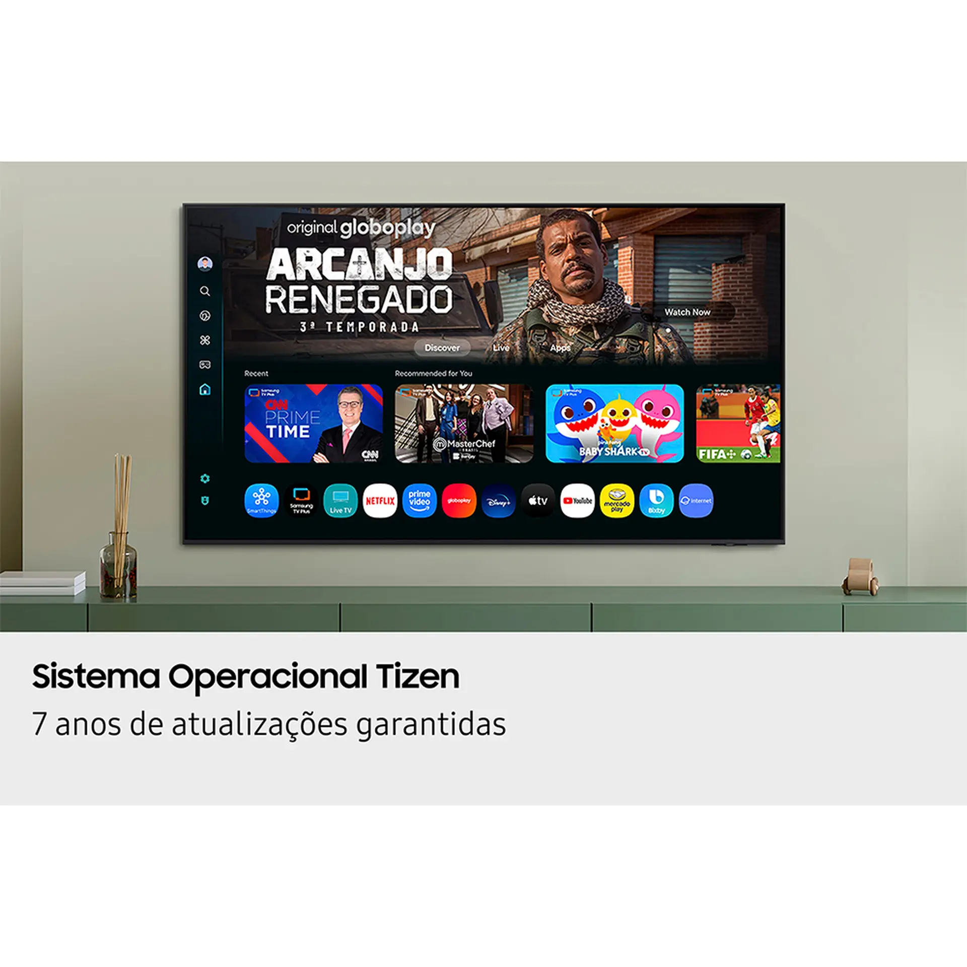 Smart TV Samsung LED 55” 4K UN55U8100FGXZD