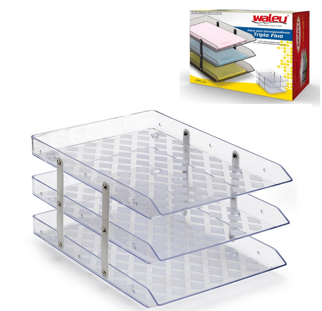 Caixa para Correspondência Tripla Fixa Cristal Maxcril - 10050015