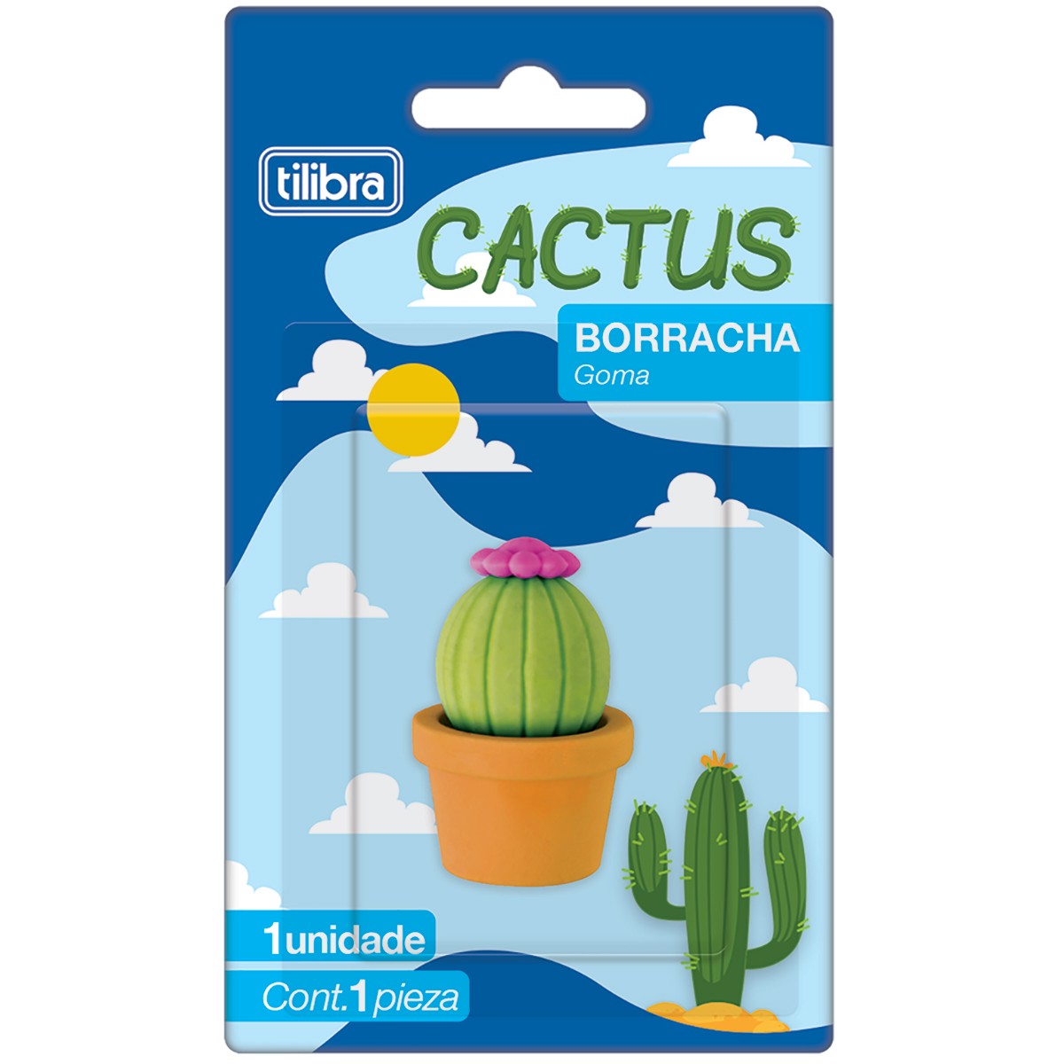 Borracha Tilibra Cactus Sortido