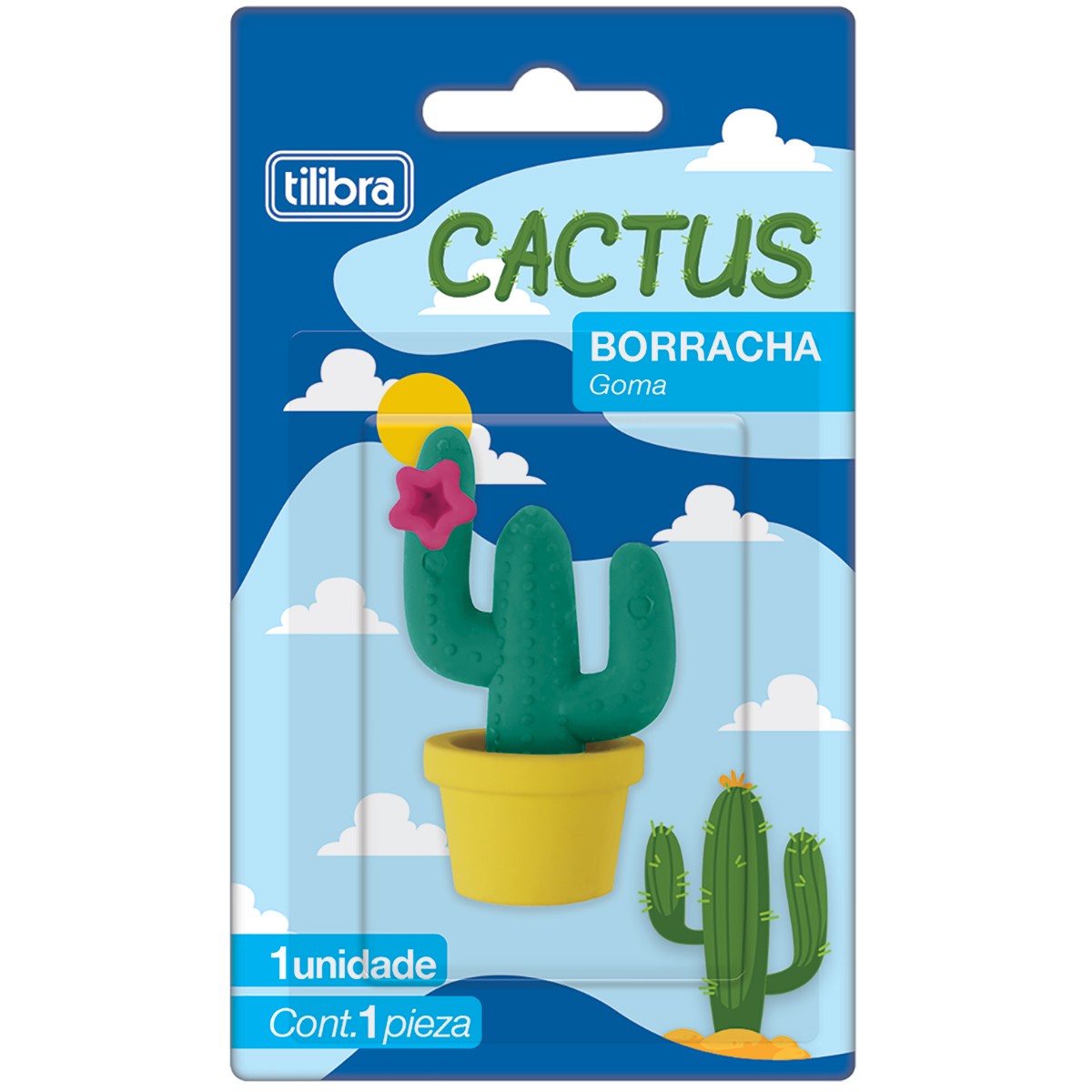 Borracha Tilibra Cactus Sortido