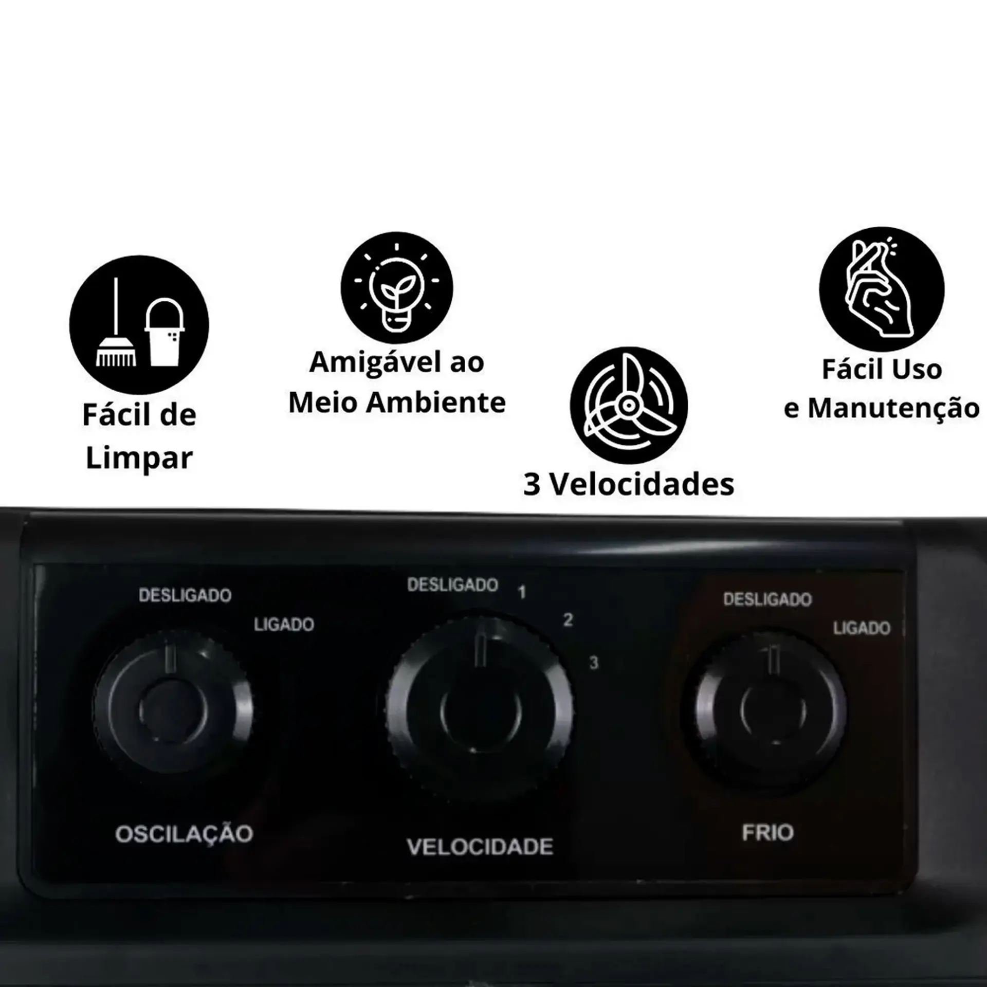 Climatizador de Ar Amvox 90L 3 Velocidades ACL9022 - Preto - 110 Volts
