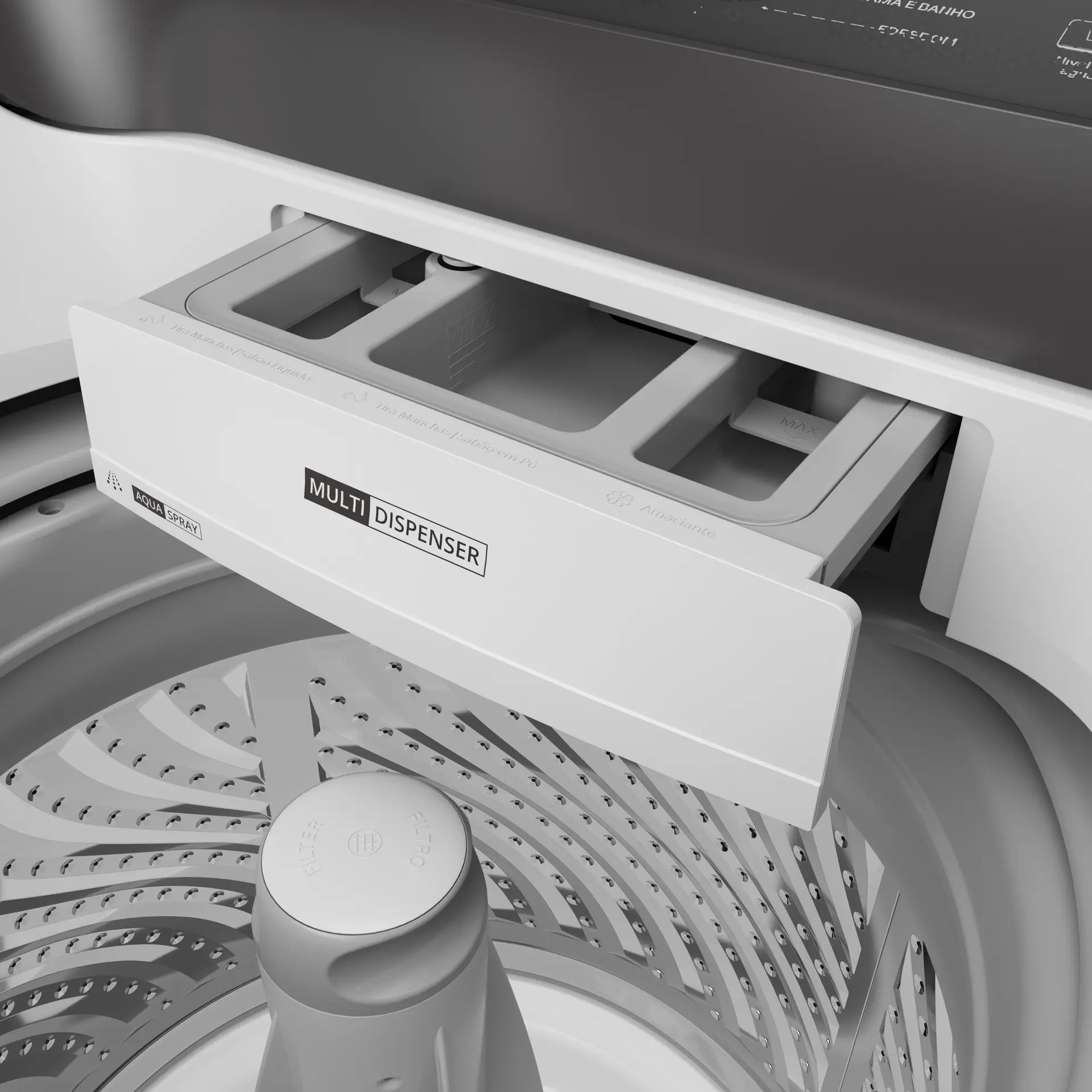 Máquina de Lavar Brastemp 13kg Cesto Inox BWK13AB - Branco - 110 Volts