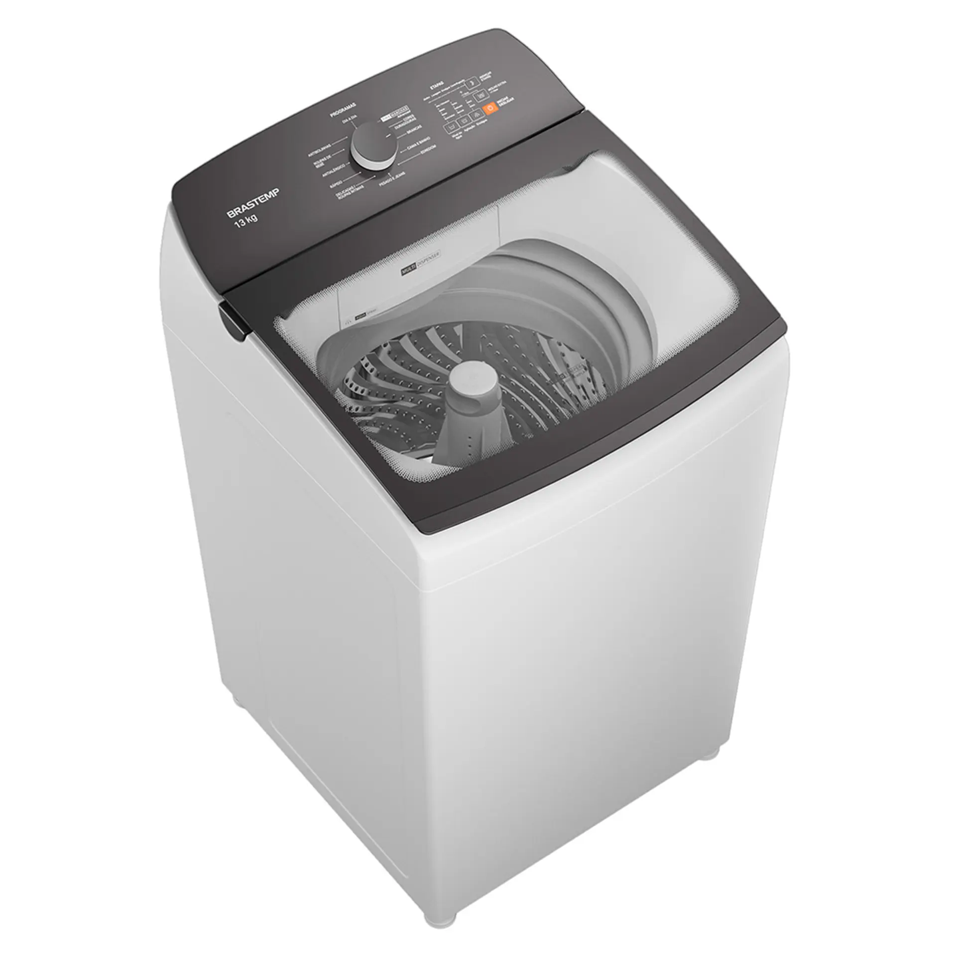 Máquina de Lavar Brastemp 13kg Cesto Inox BWK13AB - Branco - 110 Volts