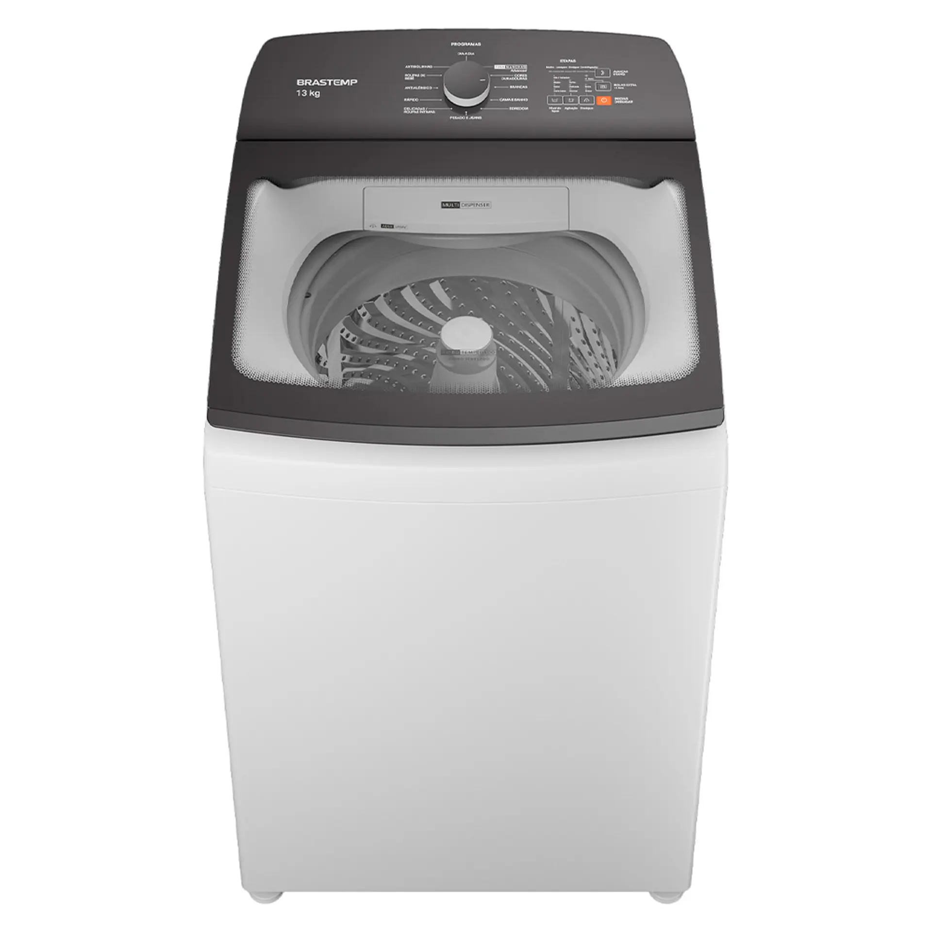 Máquina de Lavar Brastemp 13kg Cesto Inox BWK13AB - Branco - 110 Volts