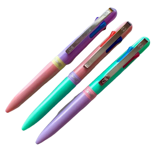 Caneta Esferográfica CIS Candy 0.7mm 4 Cores Unidade Sortido