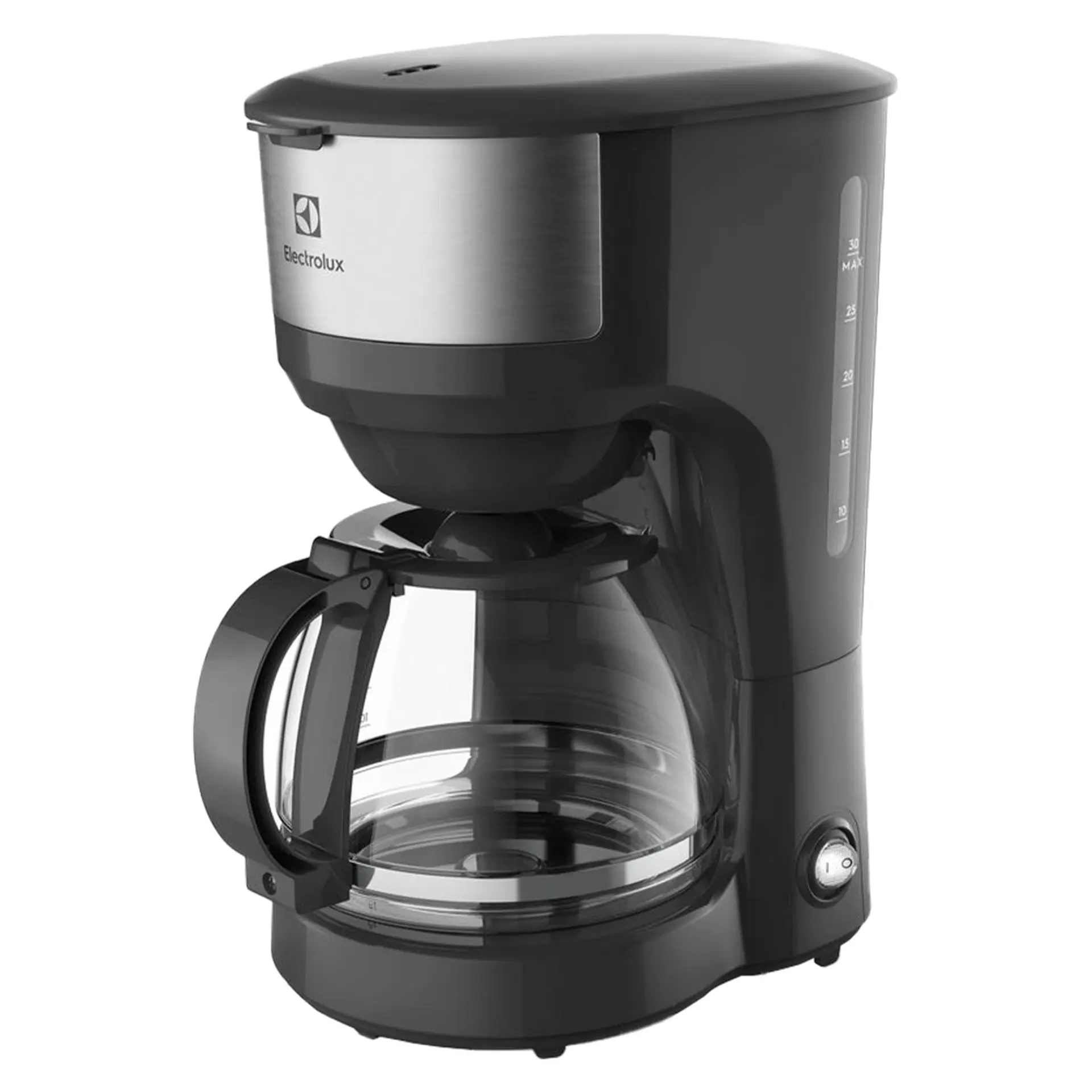 Cafeteira Elétrica Electrolux Efficient 30 Xícaras Manter Aquecido ECM20 - Preto/Inox - 110 Volts