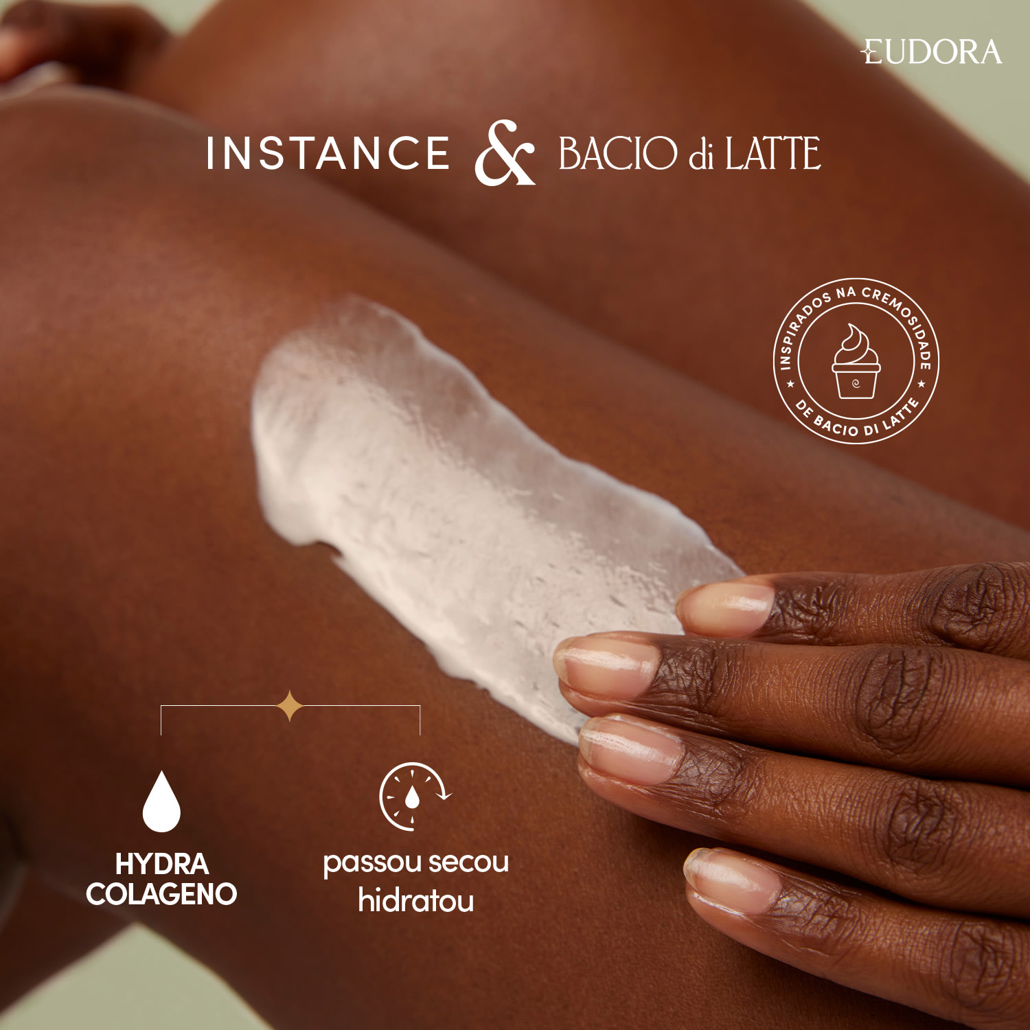 Creme Hidratante Desodorante Corporal Instance Pistacchio 400ml