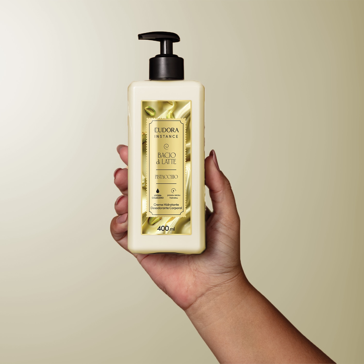 Creme Hidratante Desodorante Corporal Instance Pistacchio 400ml