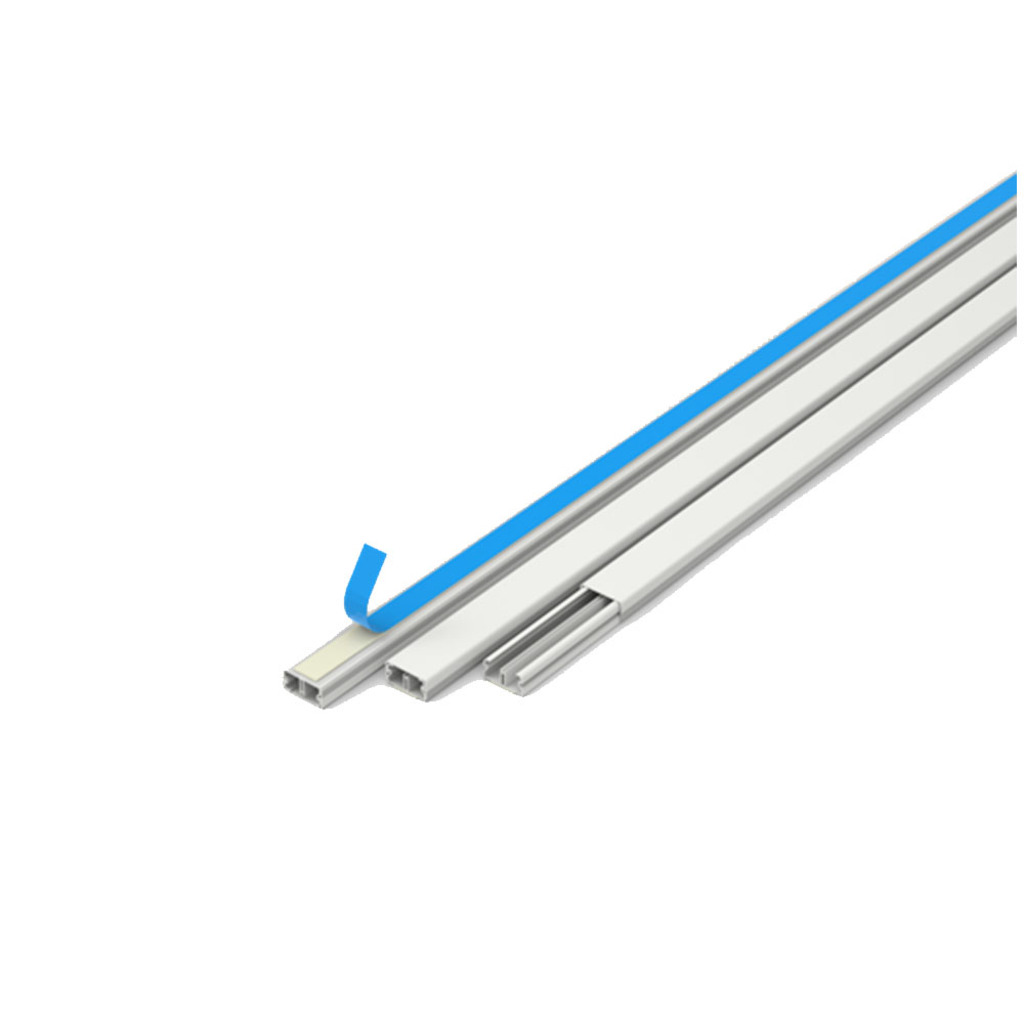 Canaleta Fechada Enerbras Barra 2 Metros 20x10mm Branco com Fita Dupla Face - 361/2-EF- Vendido Unitário