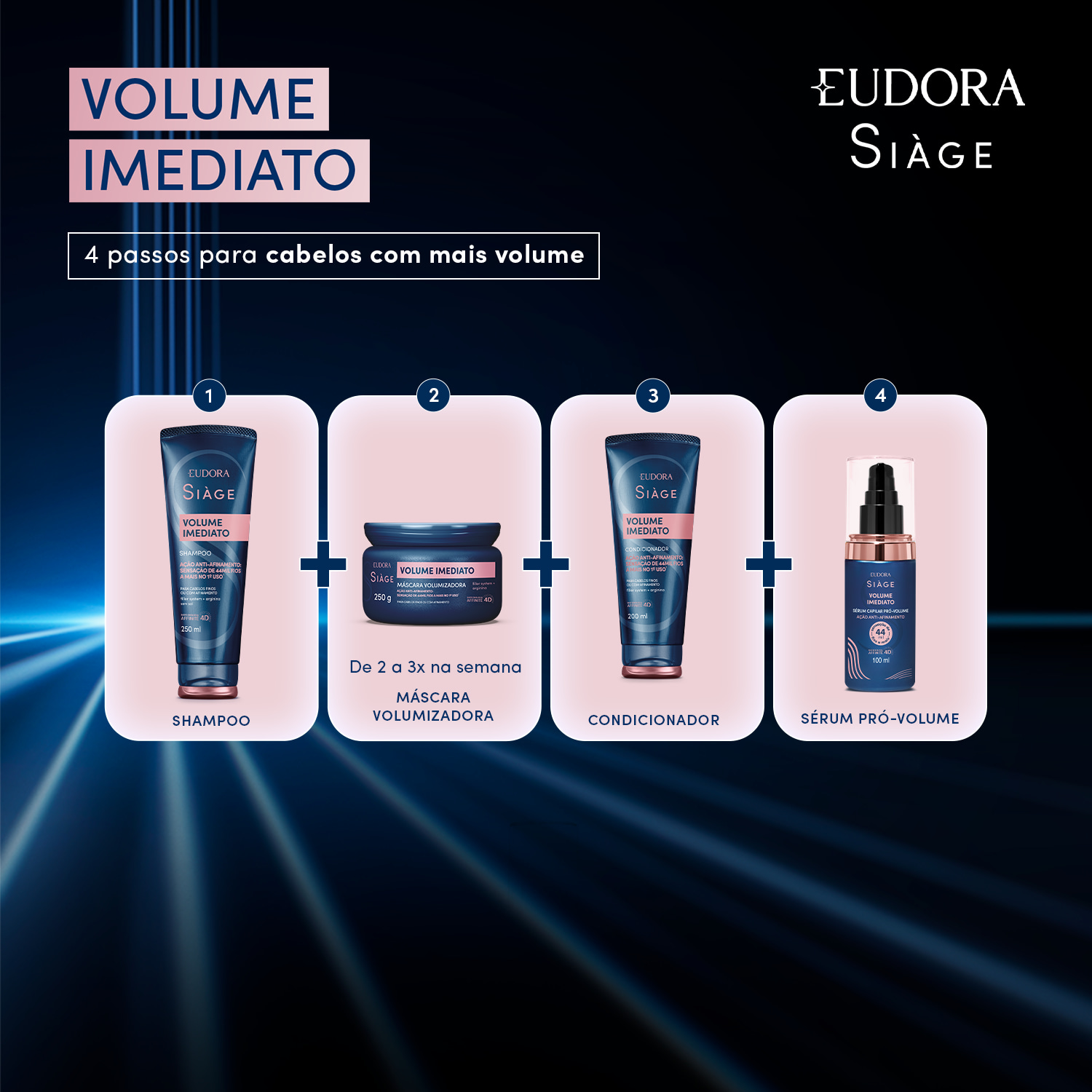 Mousse Volumizador Siàge Volume Imediato 150ml