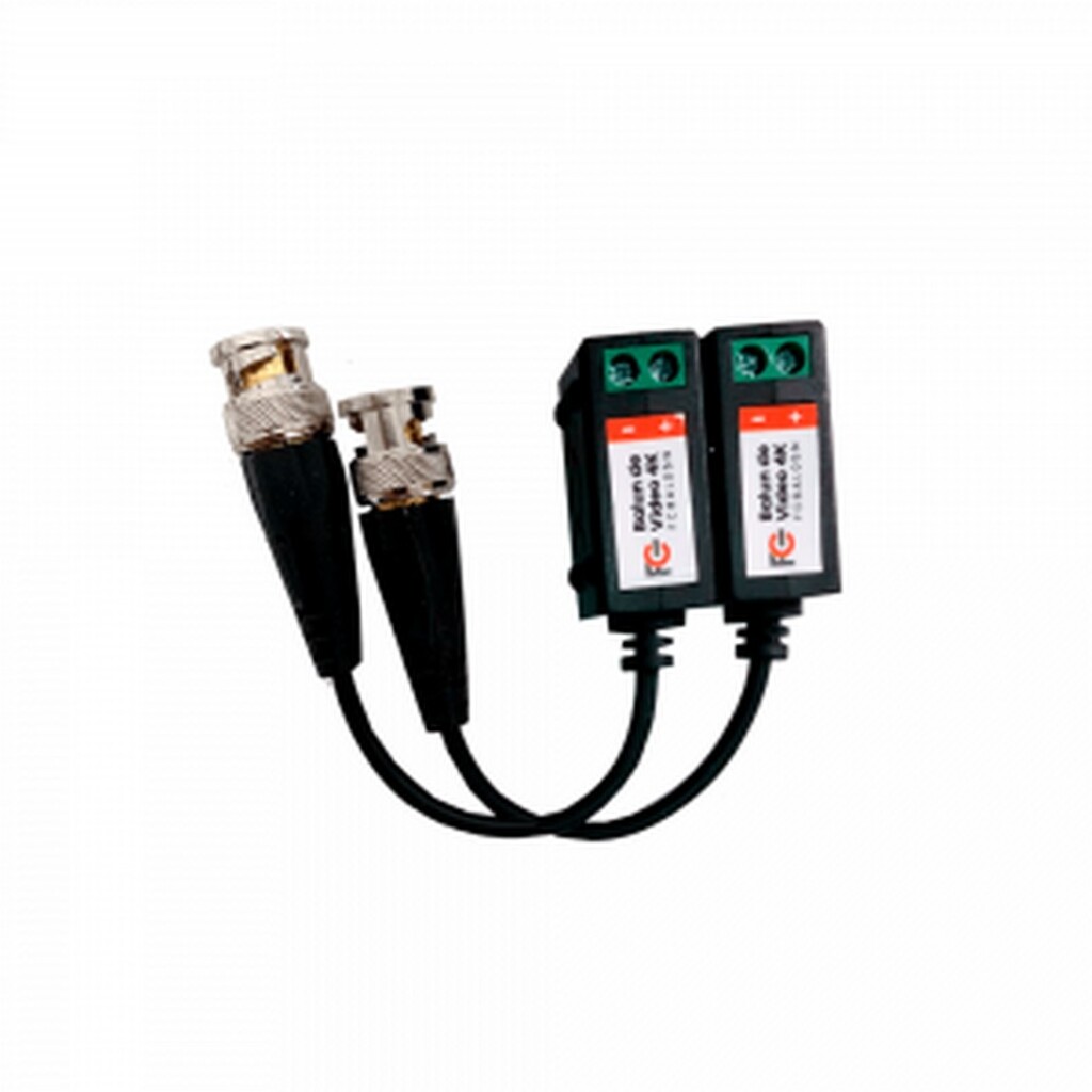 Vídeo Balun Borne Parafuso 4k 180 a 300 Metros com Rabicho FC Fontes - FCBAL05N