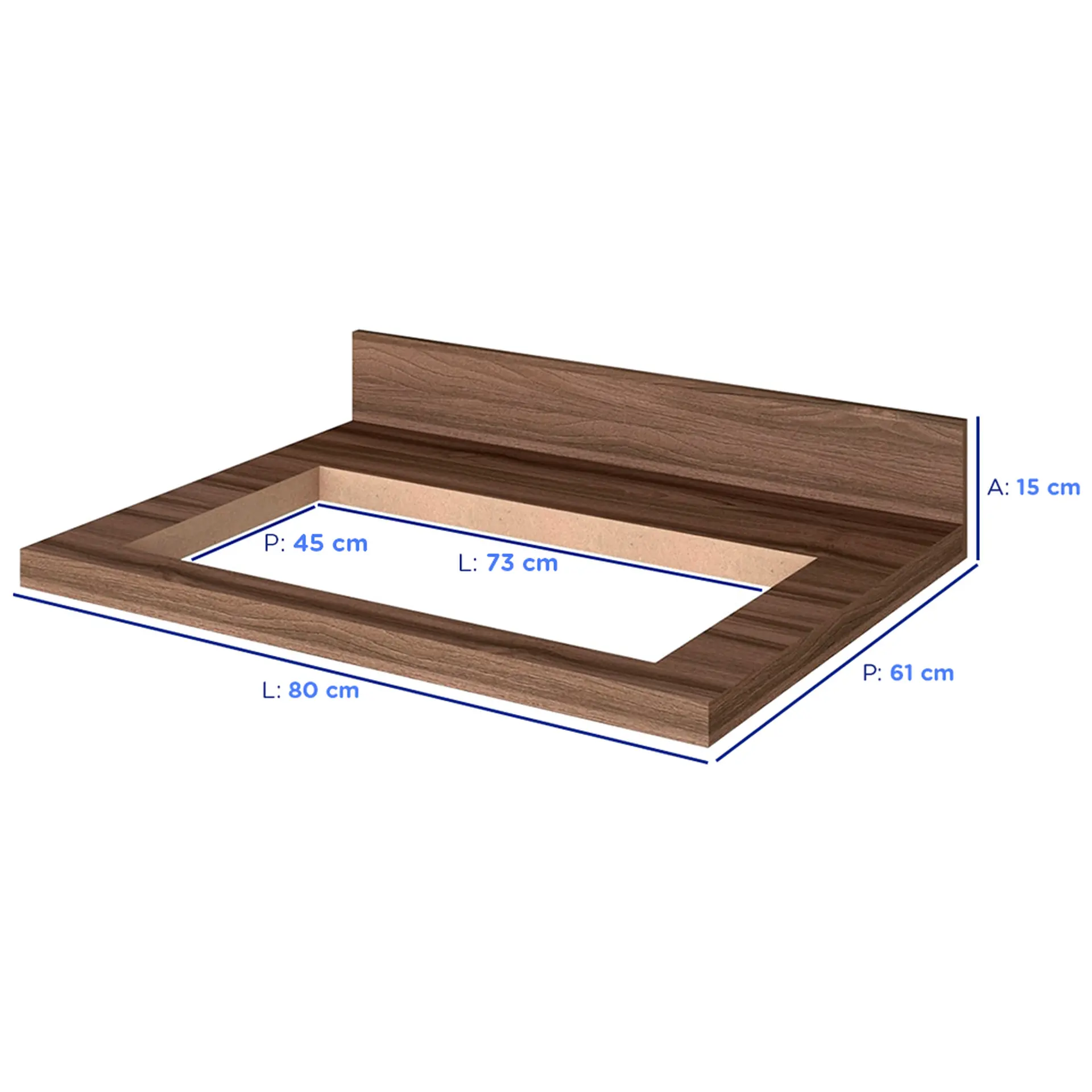 Tampo para Fogão Cooktop 5 Bocas 80cm Gourmet IT-80 Itatiaia - Nogal Terracota