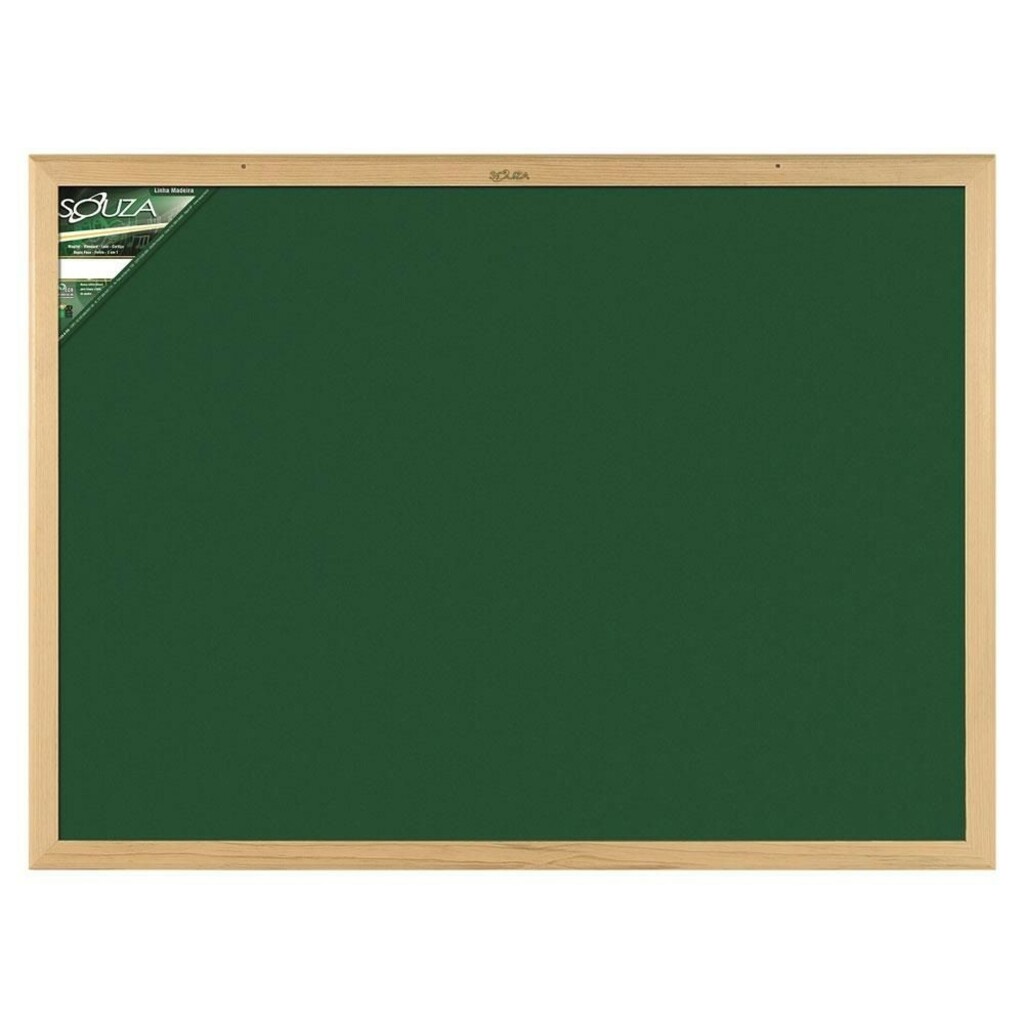 Quadro de Avisos em Feltro Standard 90x60 Cm com Moldura de Madeira Souza  - 3292