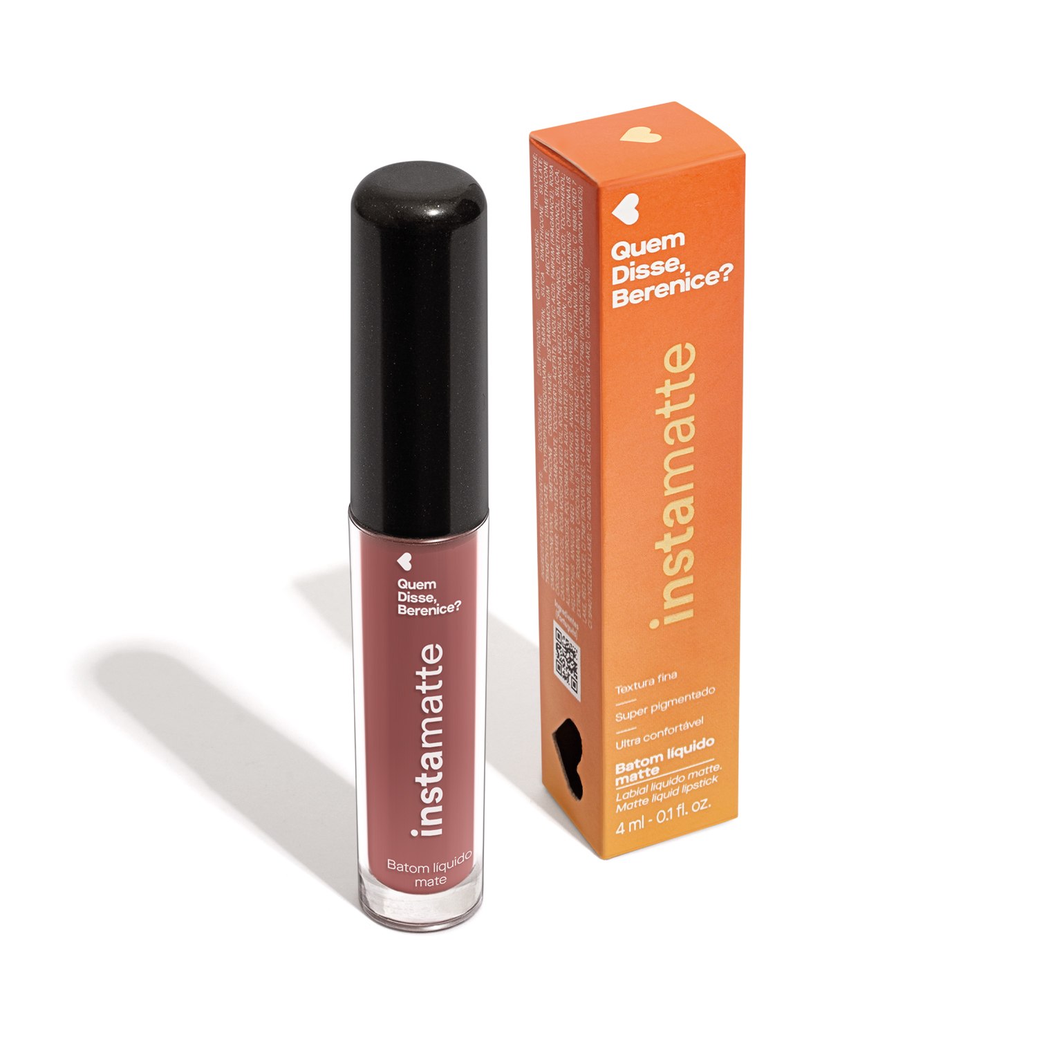 Batom Líquido Marrom Castanheli Instamatte Quem Disse Berenice? 4ml