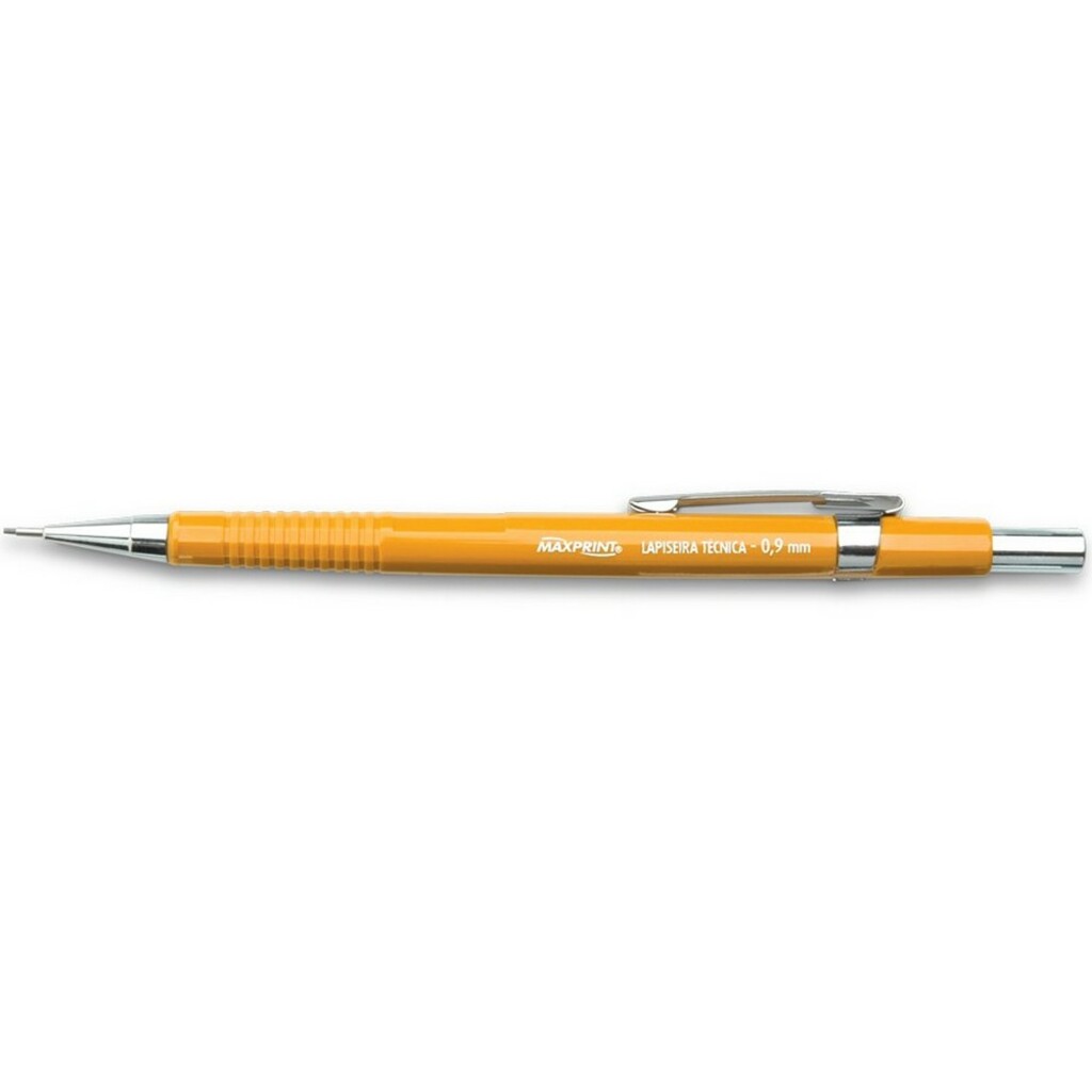 Lapiseira Técnica Maxprint 0.9mm Amarelo - Caixa com 12 Unidades - 709247