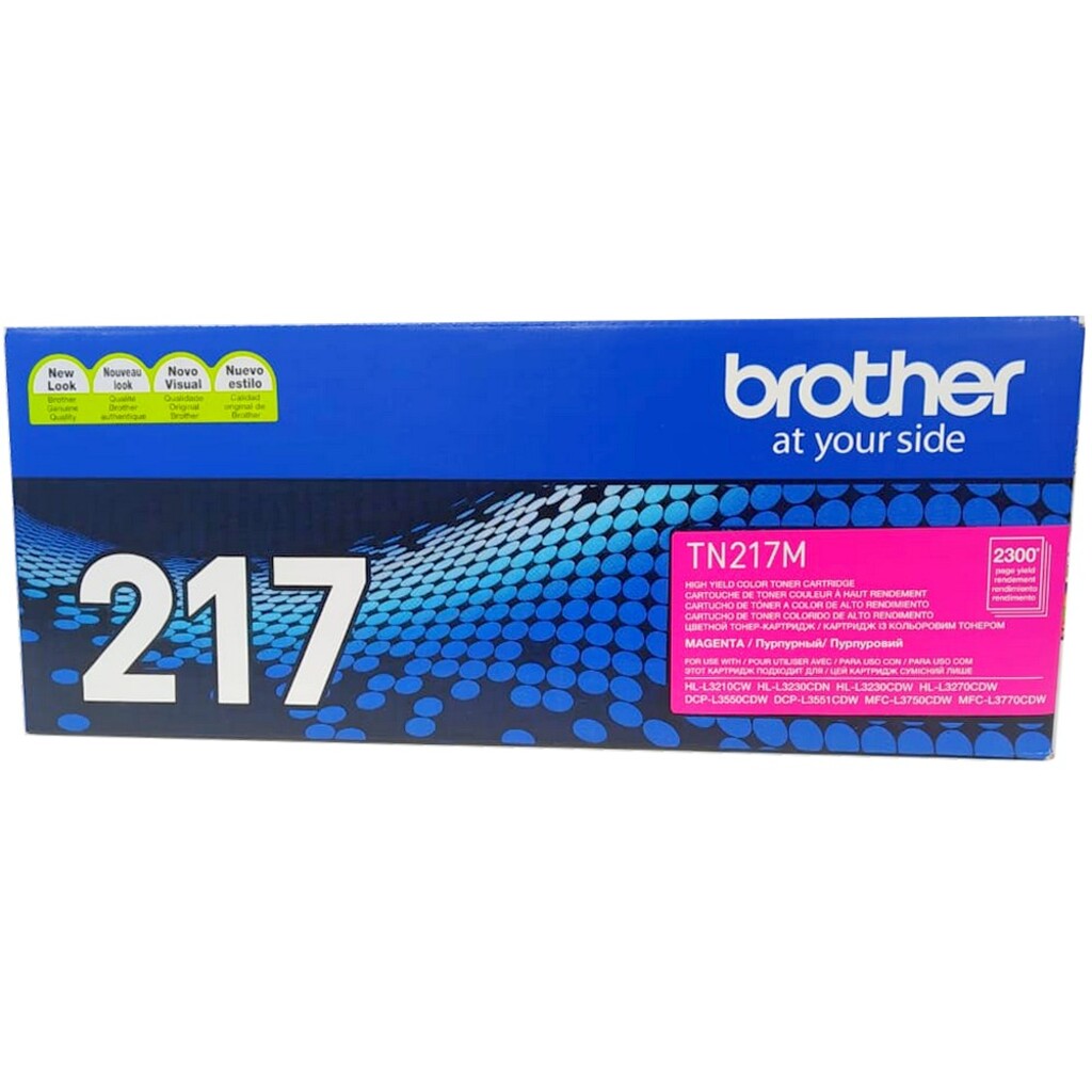Toner Brother Magenta Original - TN217MBR - 2.300 páginas para MFCL3750CDW MFCL3770CDW, HL3210CW, HL3230CDN, HL3230CDW, HL3270CDW, DCPL3551CDW