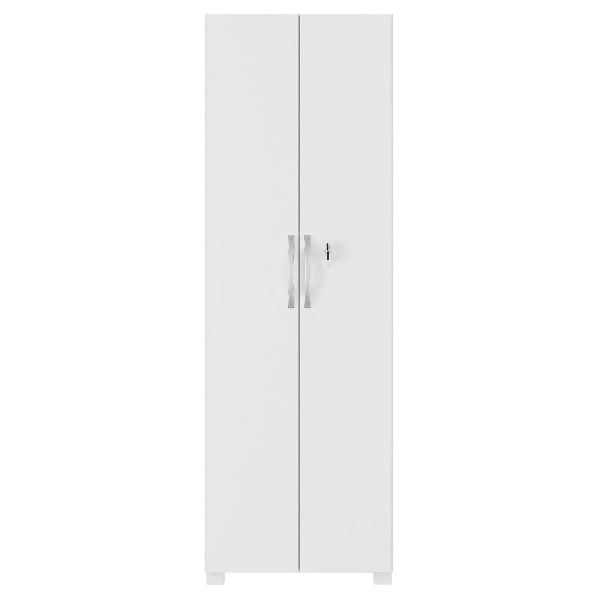 Armário Multiuso 2 Portas Bater 4 Prateleiras NT4020 Notável Roupeiro - Branco