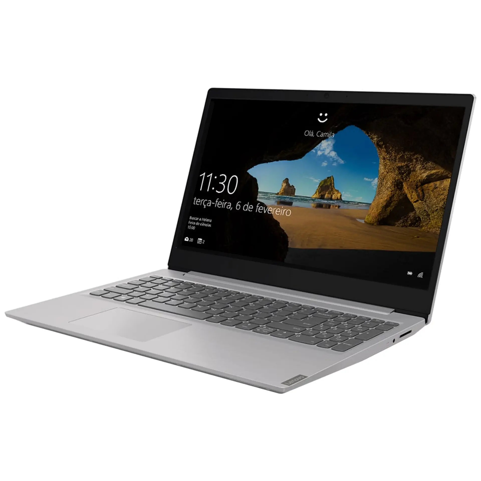 Notebook Lenovo Ideapad S145 i5 W10 8GB 1TB HD 15.6" 81S90005BR - Prata - Bivolt