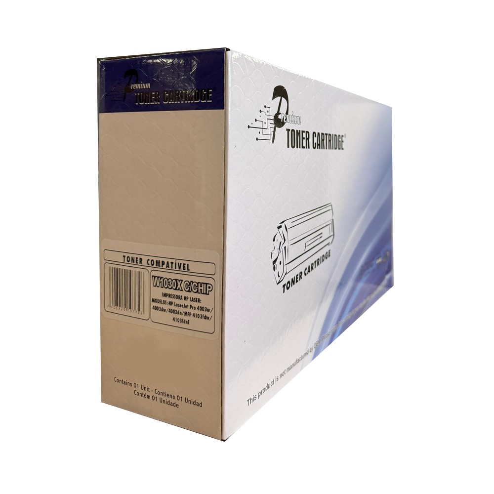 Toner HP Preto Masterprint W1030X 151 152 com Chip 4003W 4003DW 4003DN MFP 4103FDW 4103 FDNE