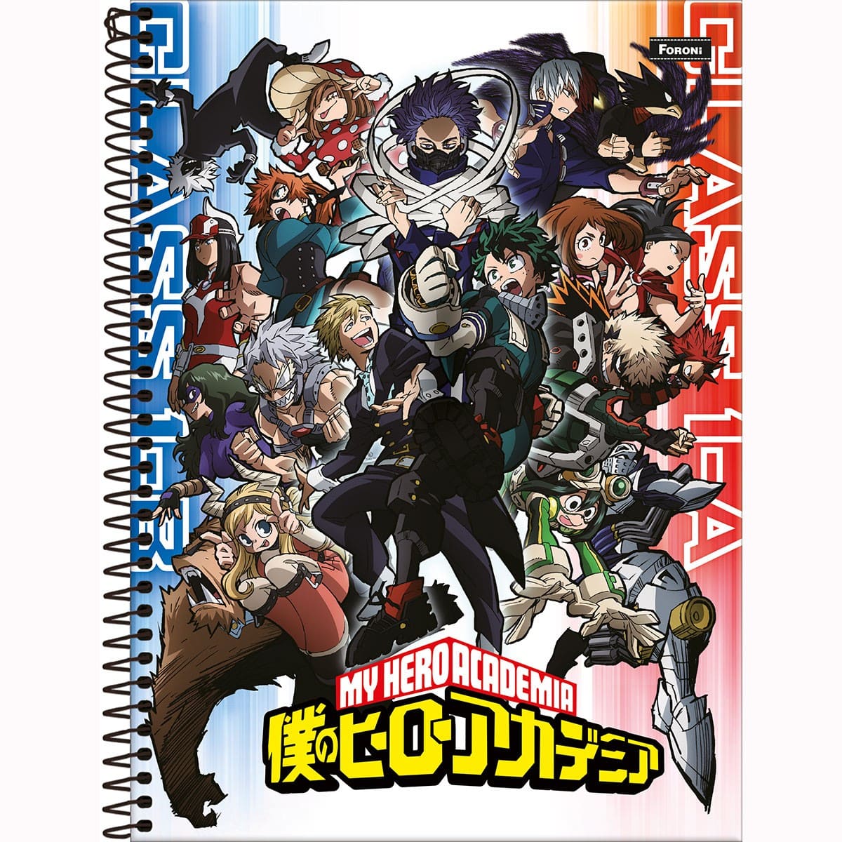 Caderno Universitário Foroni My Hero Academia 80 Folhas 1 Matéria