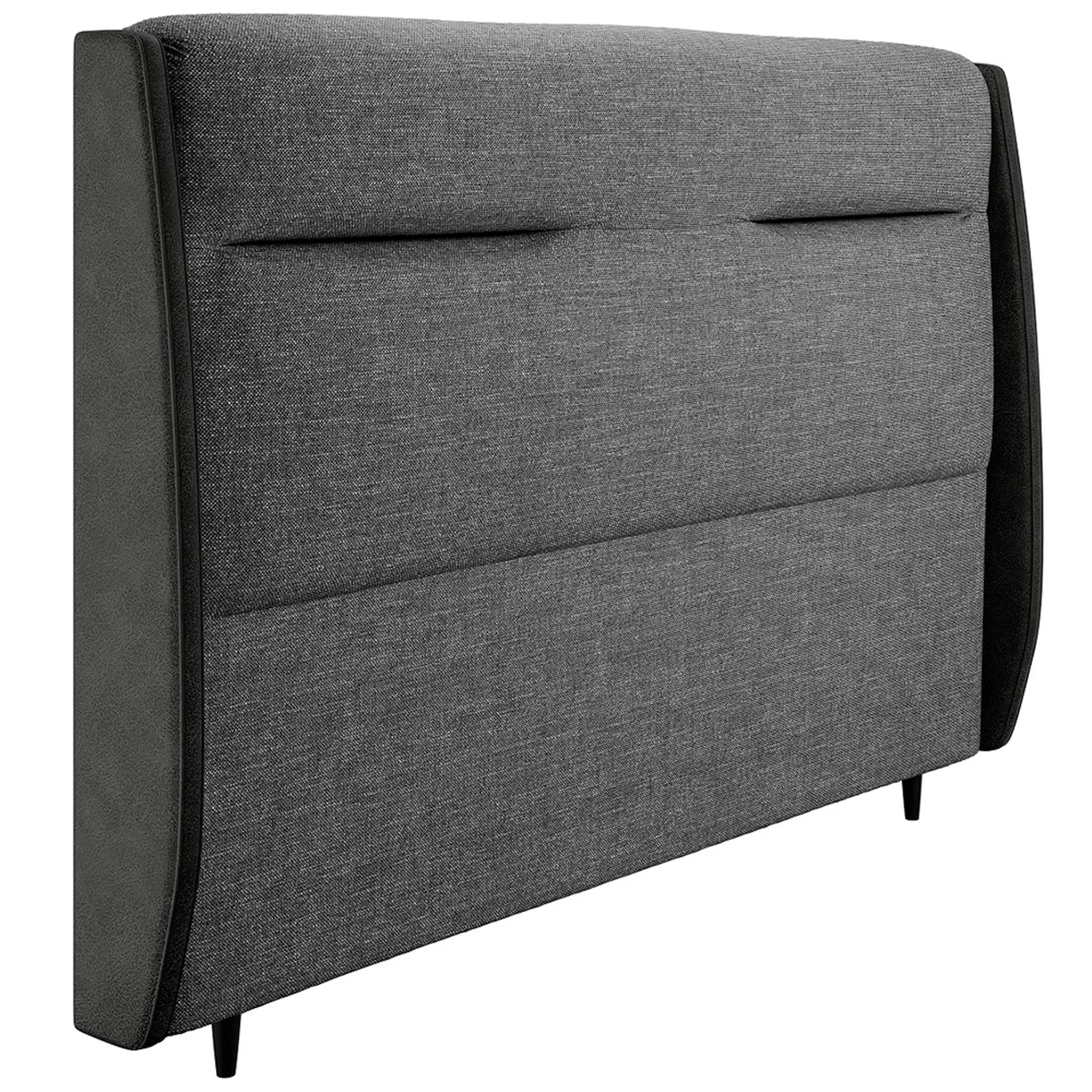 Cabeceira King Size Estofada 195cm Braga Dobue - Grafite LHP/Chumbo CV