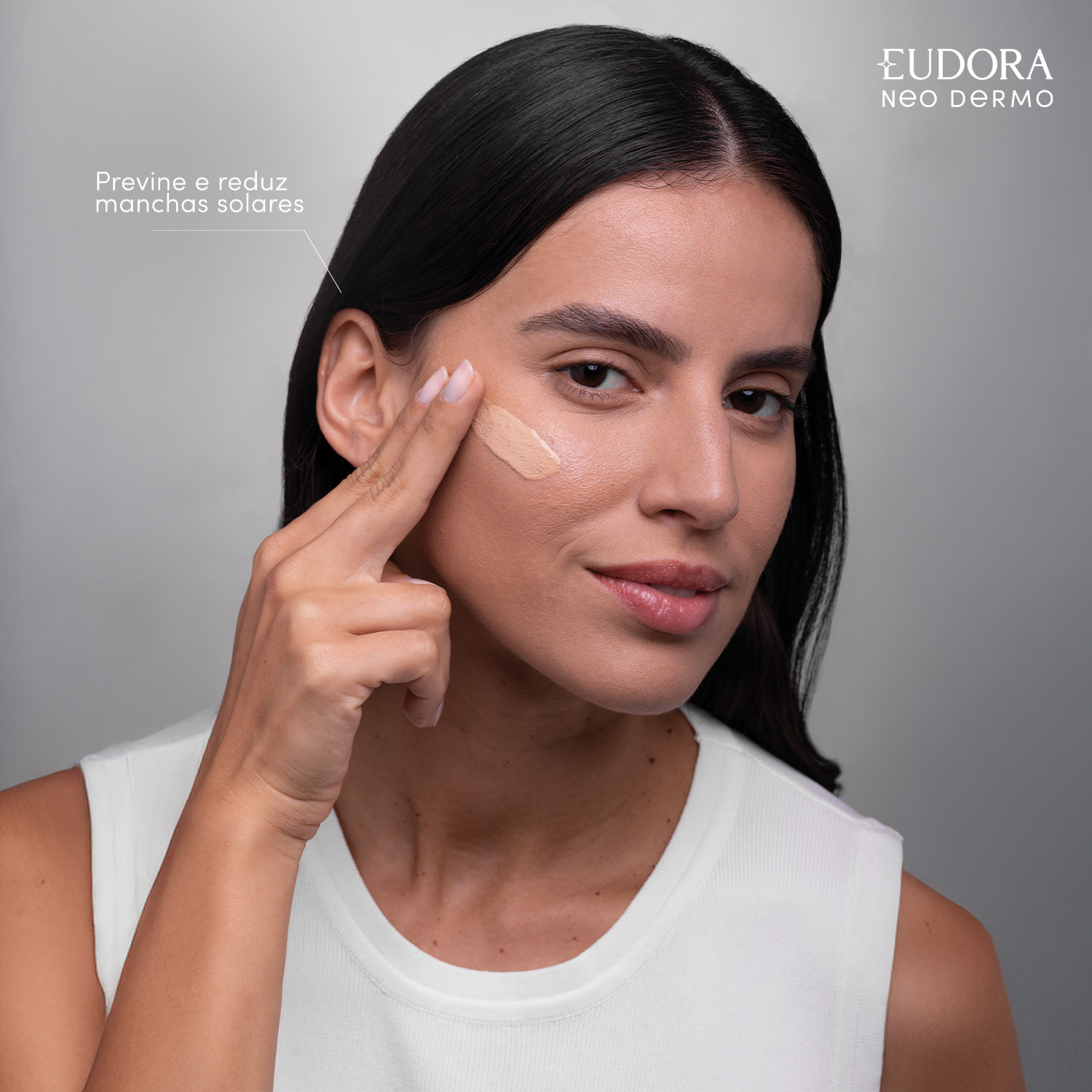 Protetor Solar Facial com Cor Eudora Neo Dermo FPS 70 COR 1 40ml