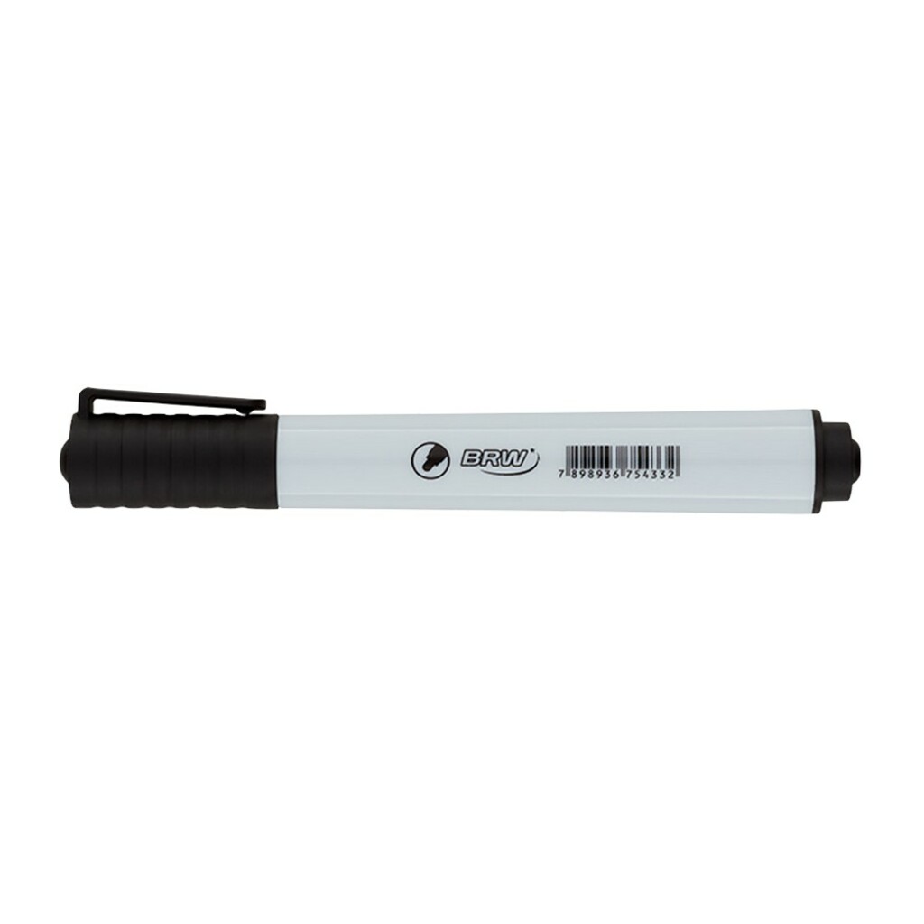 Caneta Quadro Branco 1,50mm Caixa com 12 Unidades Preto - BRW - CA3002