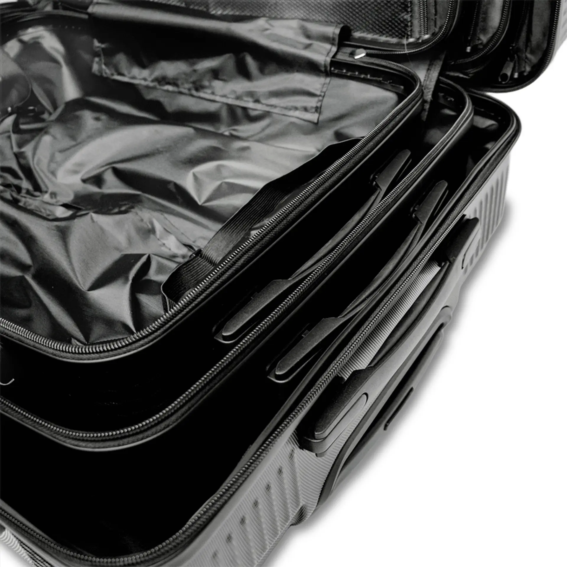 Conjunto de Mala de Viagem Mark Blank ABS - Preto