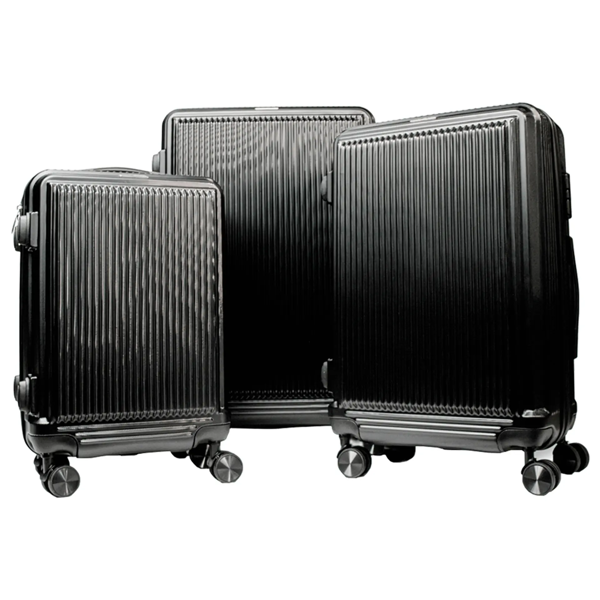 Conjunto de Mala de Viagem Mark Blank ABS - Preto