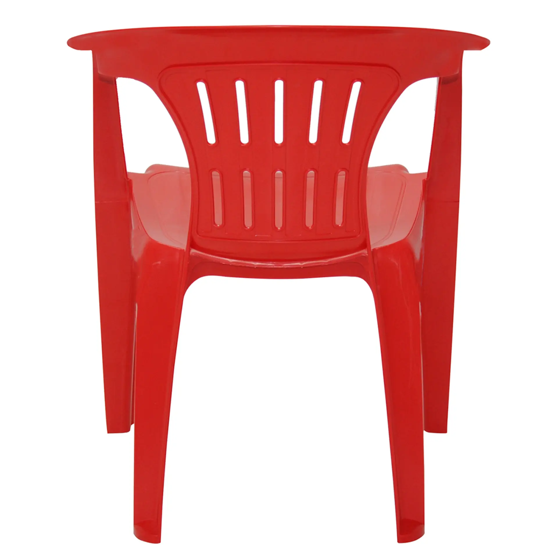 Conjunto de Mesa + 4 Cadeiras Plástico Tramontina - Vermelho