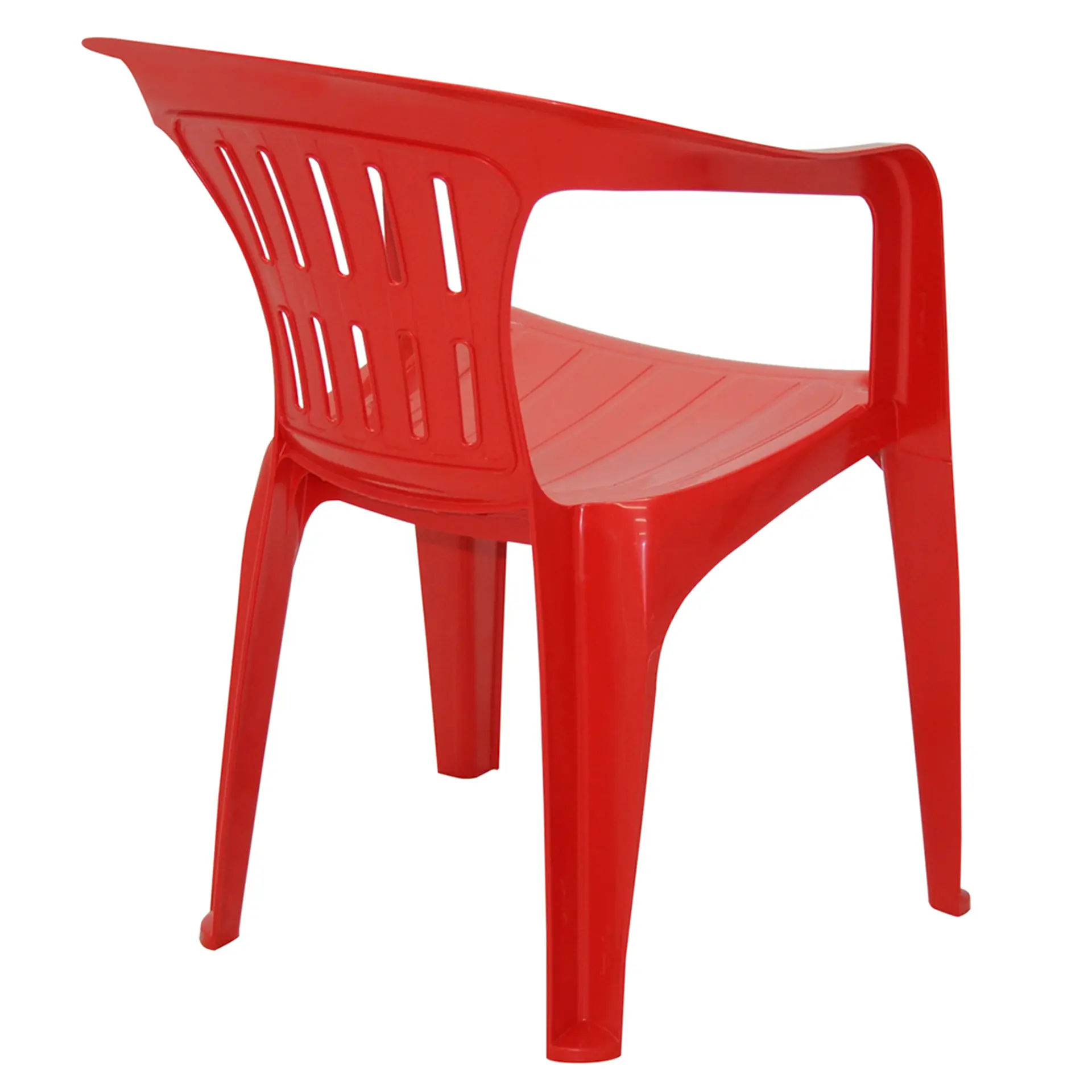 Conjunto de Mesa + 4 Cadeiras Plástico Tramontina - Vermelho