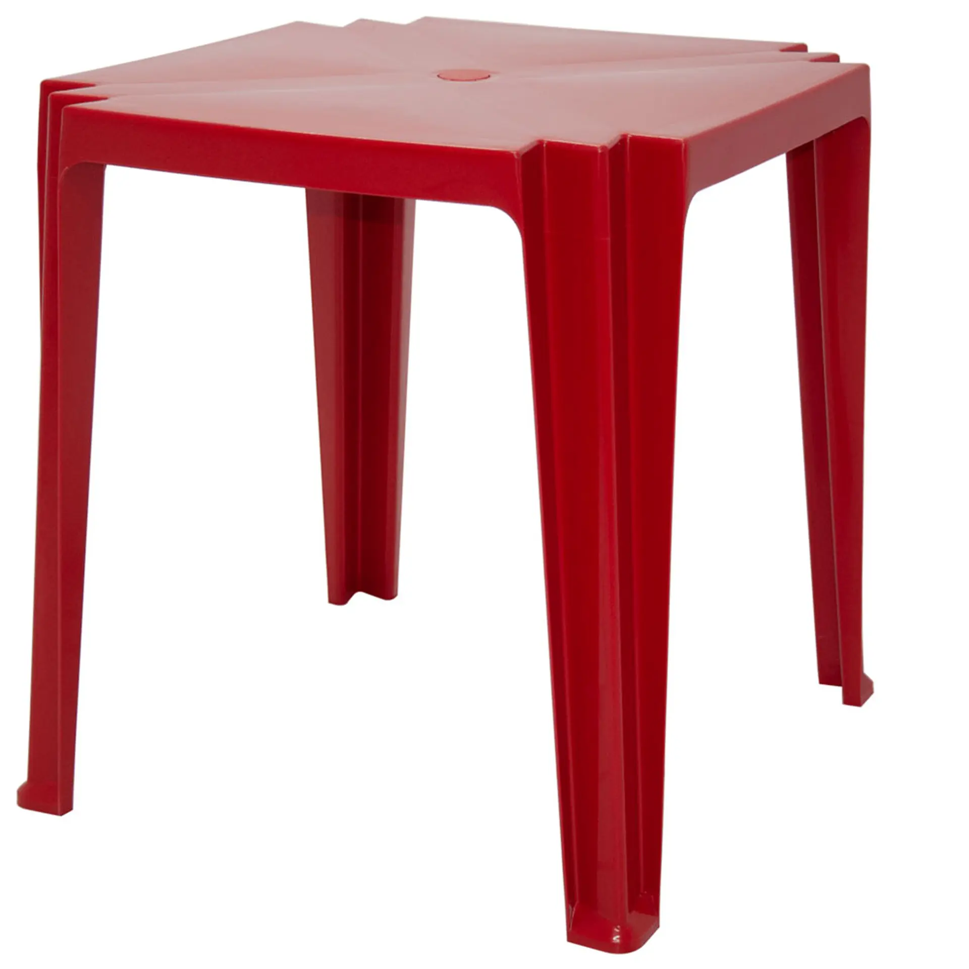 Conjunto de Mesa + 4 Cadeiras Plástico Tramontina - Vermelho