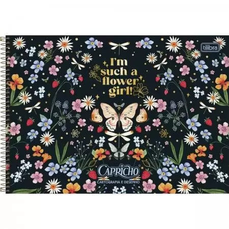 Caderno Cartografia Tilibra Capricho Kindness Espiral Capa Dura 80 Folhas Sortido