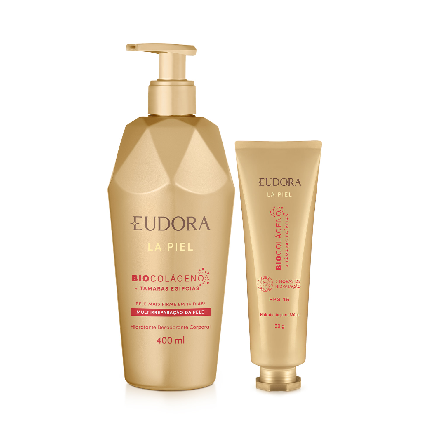 Combo La Piel Tâmaras Egípcias: Hidratante Corporal 400ml + Creme para Mãos 50g