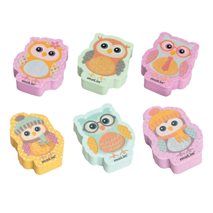 Borracha Molin Love Coruja Unidade Sortido