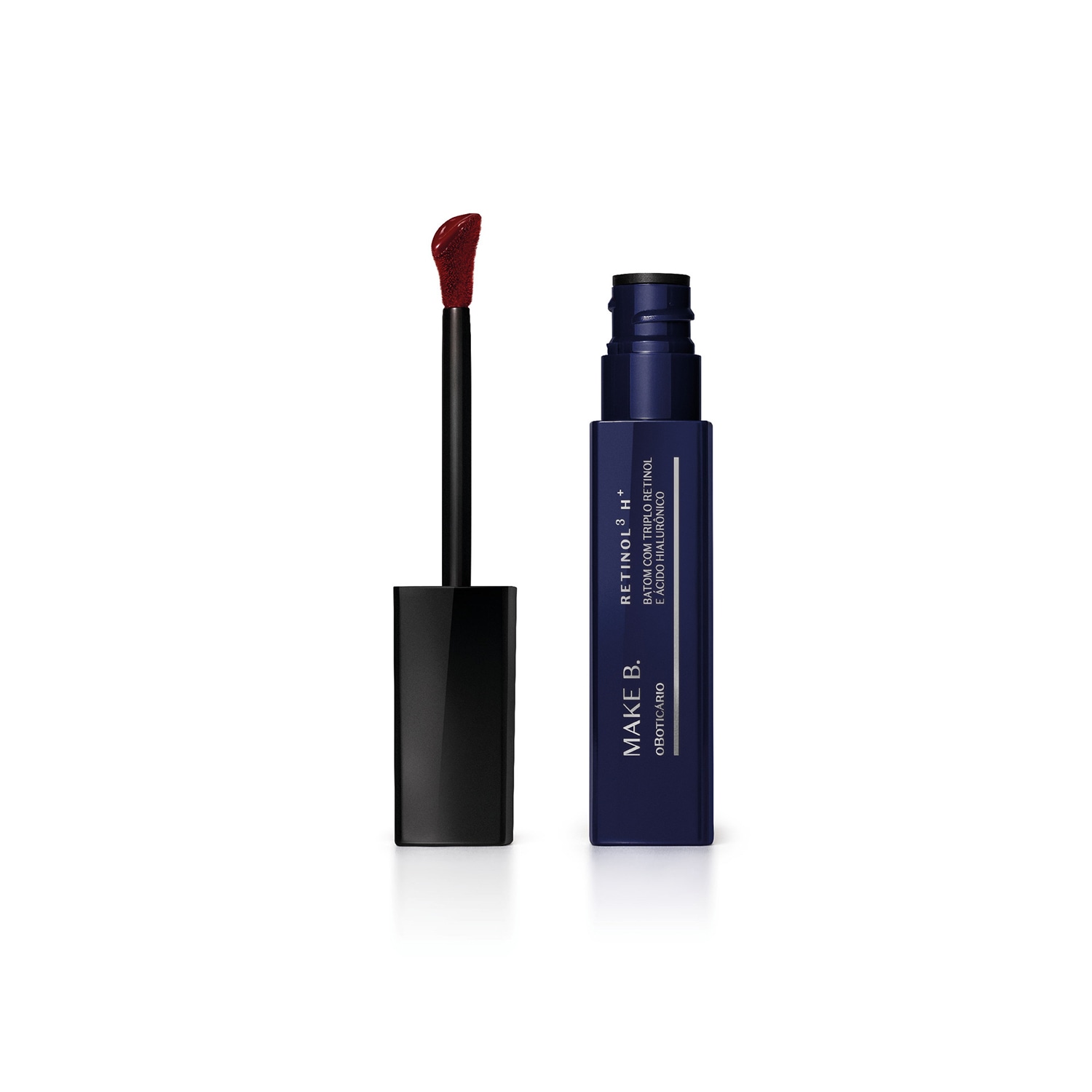 Batom Líquido Vermelho Red Velvet Make B. Retinol³ H+ 6ml