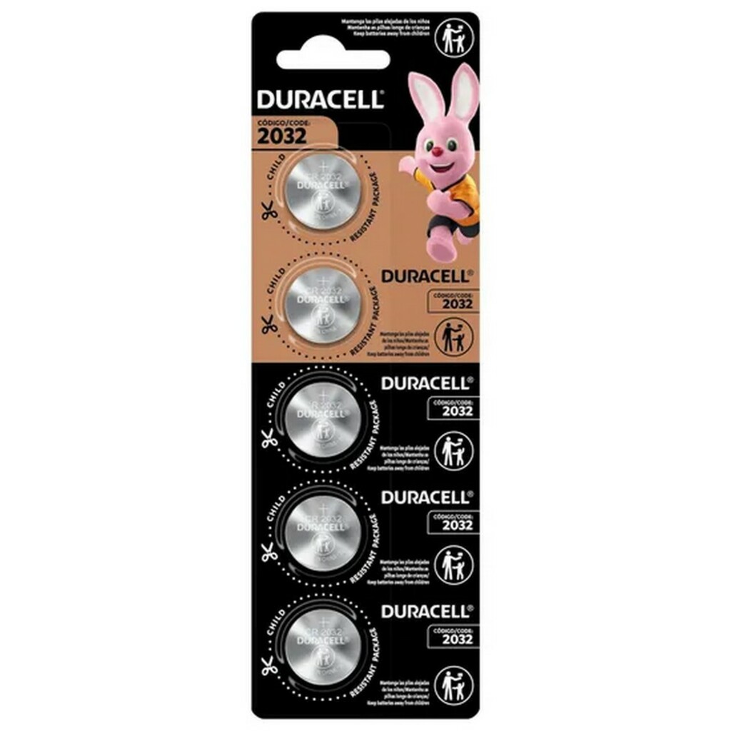 Bateria CR2032 3,0 Volts Duracell - Cartela com 5 Unidades - 72504