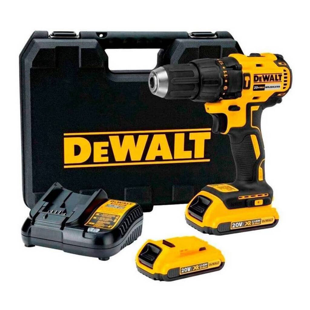 Parafusadeira e Furadeira com Impacto Brushless à Bateria 20 Volts Max 1/2" 13mm Dewalt - DCD7781D2BR - com 2 Baterias