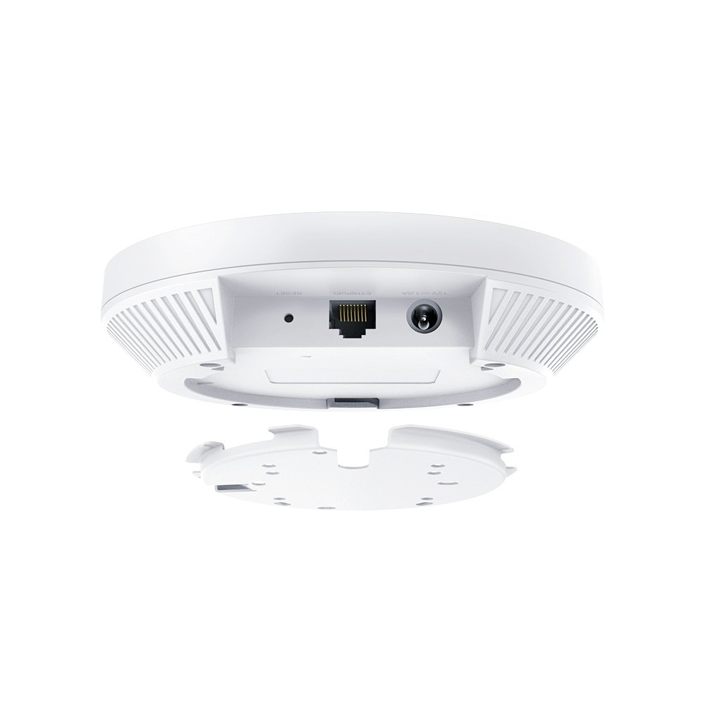 Access Point Wireless Tp-Link AX3000 Gigabit Dual Band Mu Mimo PoE  Wi-Fi 6 Alto Desempenho Montagem Teto EAP653 Omada