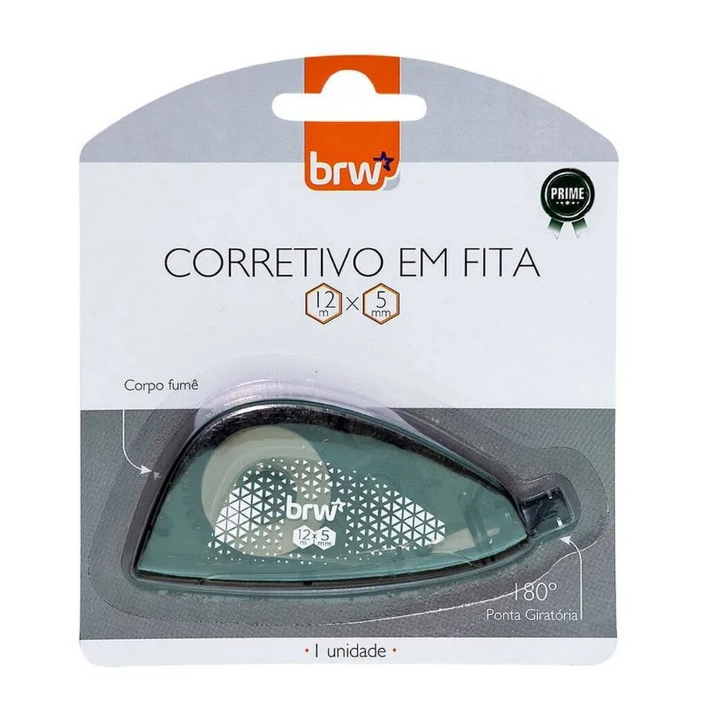 Fita Corretiva BRW 5mm x 12 Metros Unitário - CFT1003