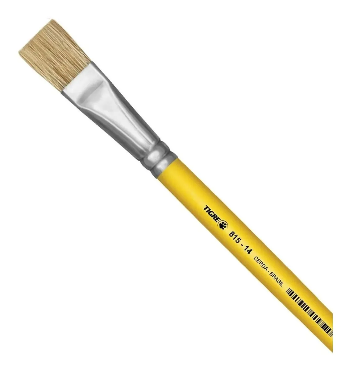 Pincel Chato Tigre 815 NR 14 Longo