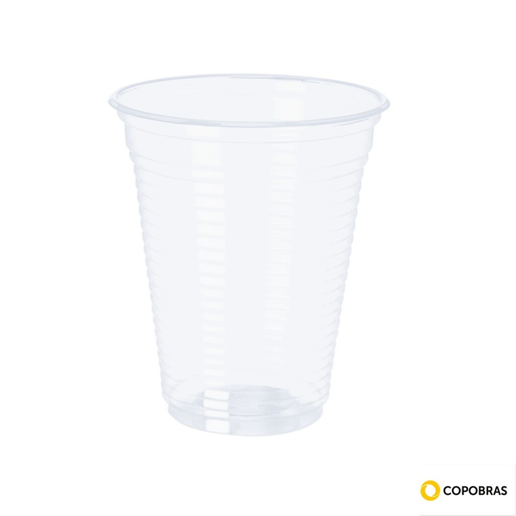 Copo Plástico Descartável 250ML Pacote com 100 Unidades - Copobras - 201623