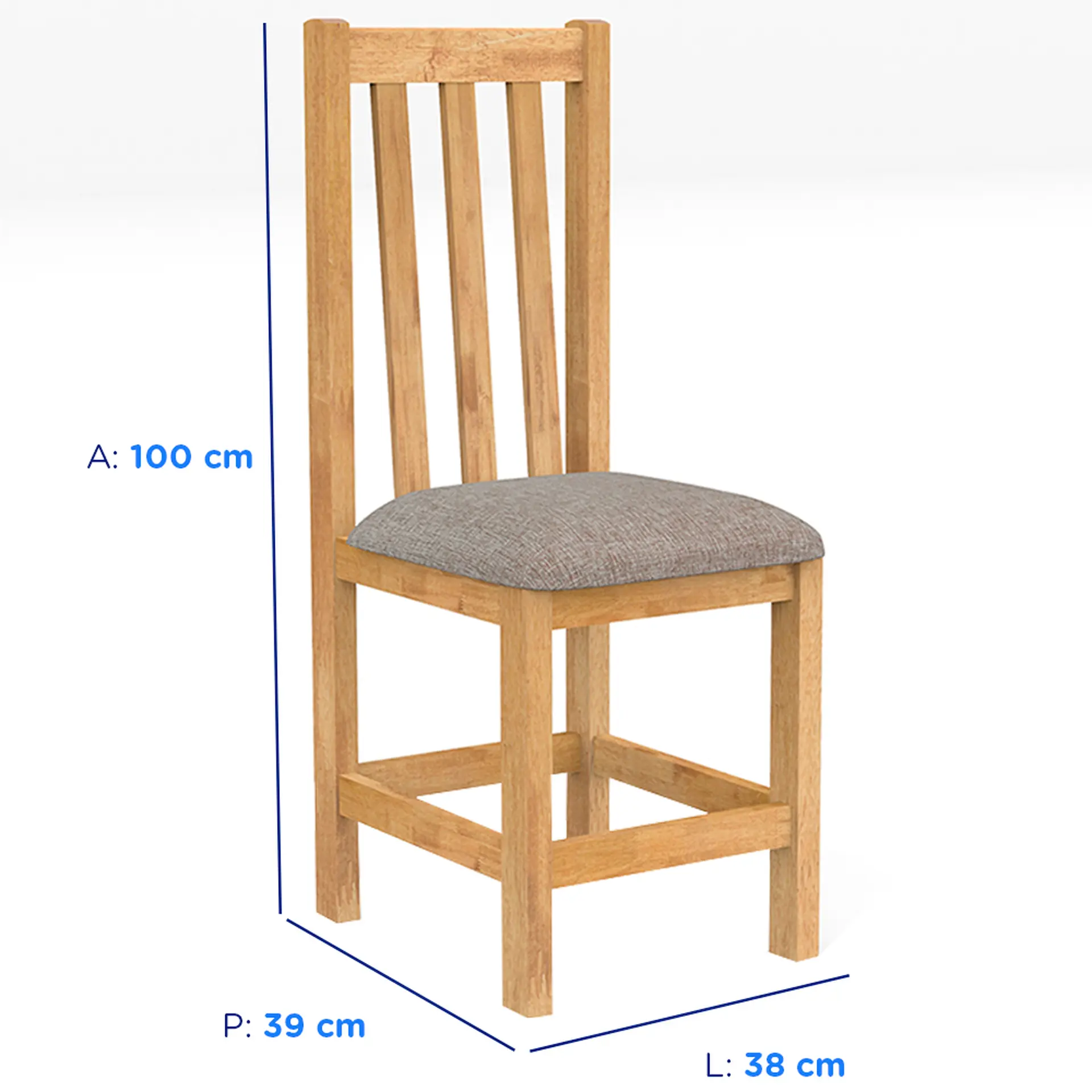 Conjunto de Mesa 6 Cadeiras Tampo Madeira Itália Rústica Meneghetti - Mel/Cacau