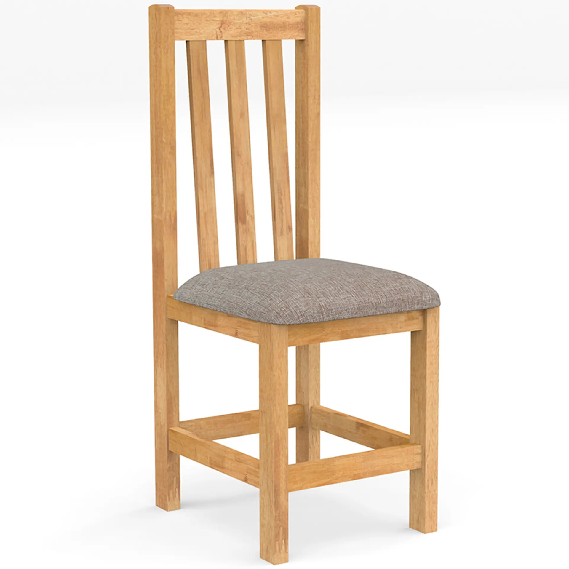 Conjunto de Mesa 6 Cadeiras Tampo Madeira Itália Rústica Meneghetti - Mel/Cacau
