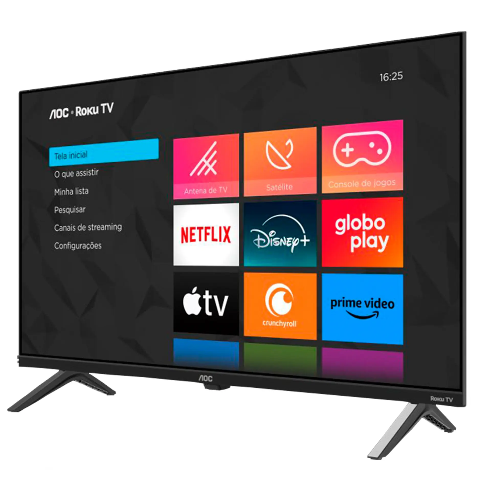 Smart TV AOC LED 32" HD WI-FI Roku HDMI USB 32S5045