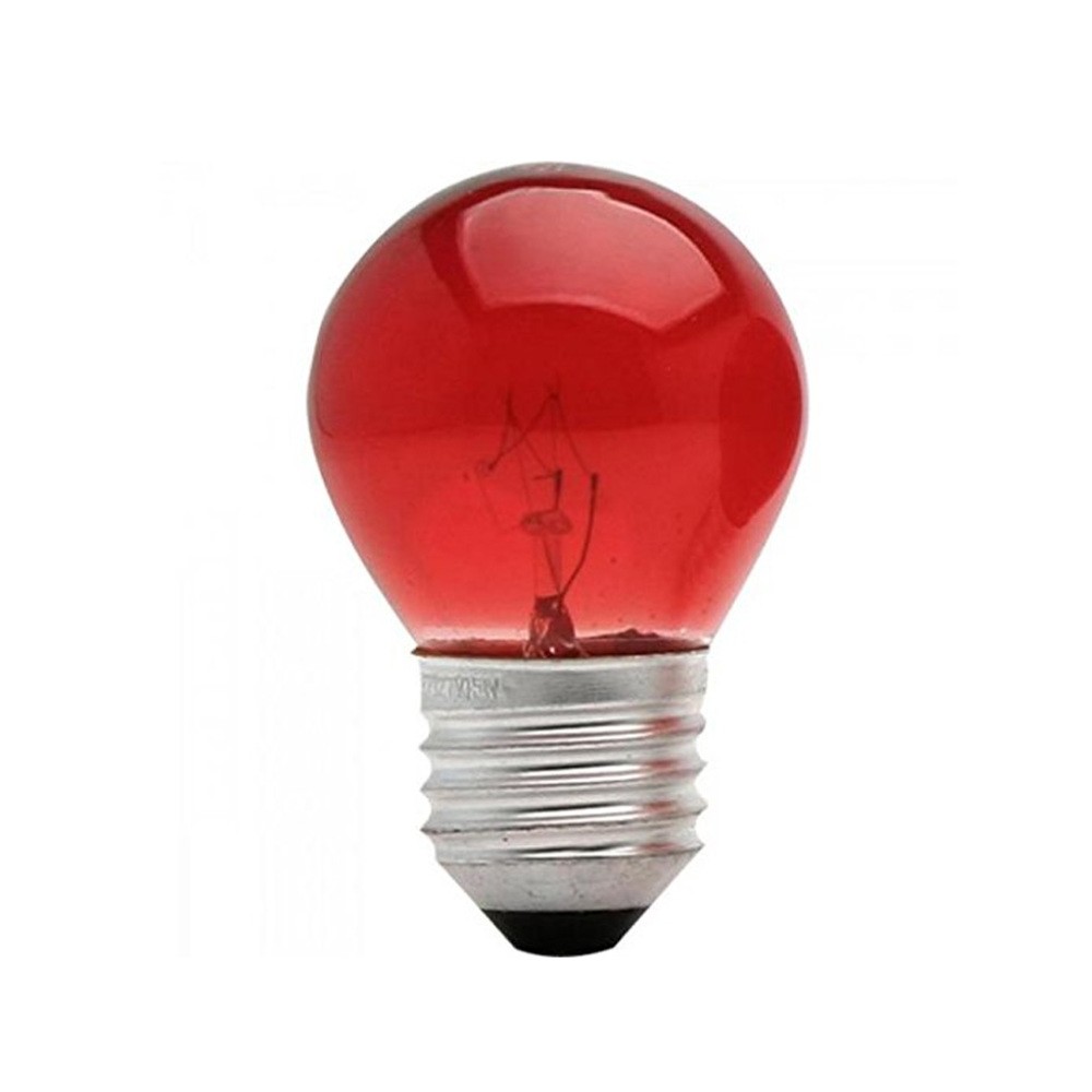 Lâmpada Bolinha 15W E27 127V BG45 Vermelho Vendido Unitário Brasfort 8485