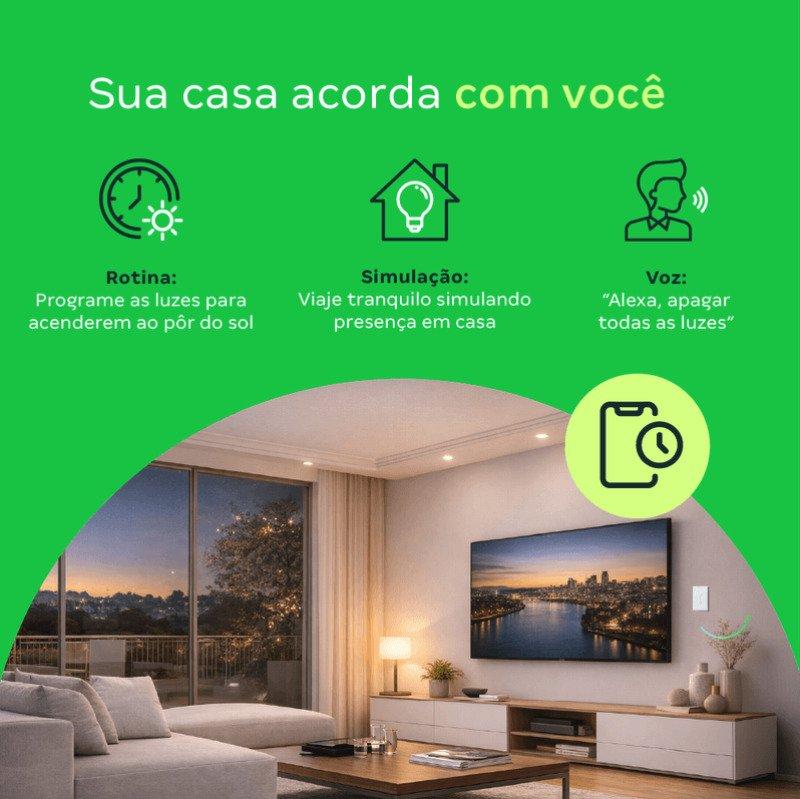 Interruptor Inteligente Wi-Fi Touch 3 Teclas EIW 1003 Preto Intelbras