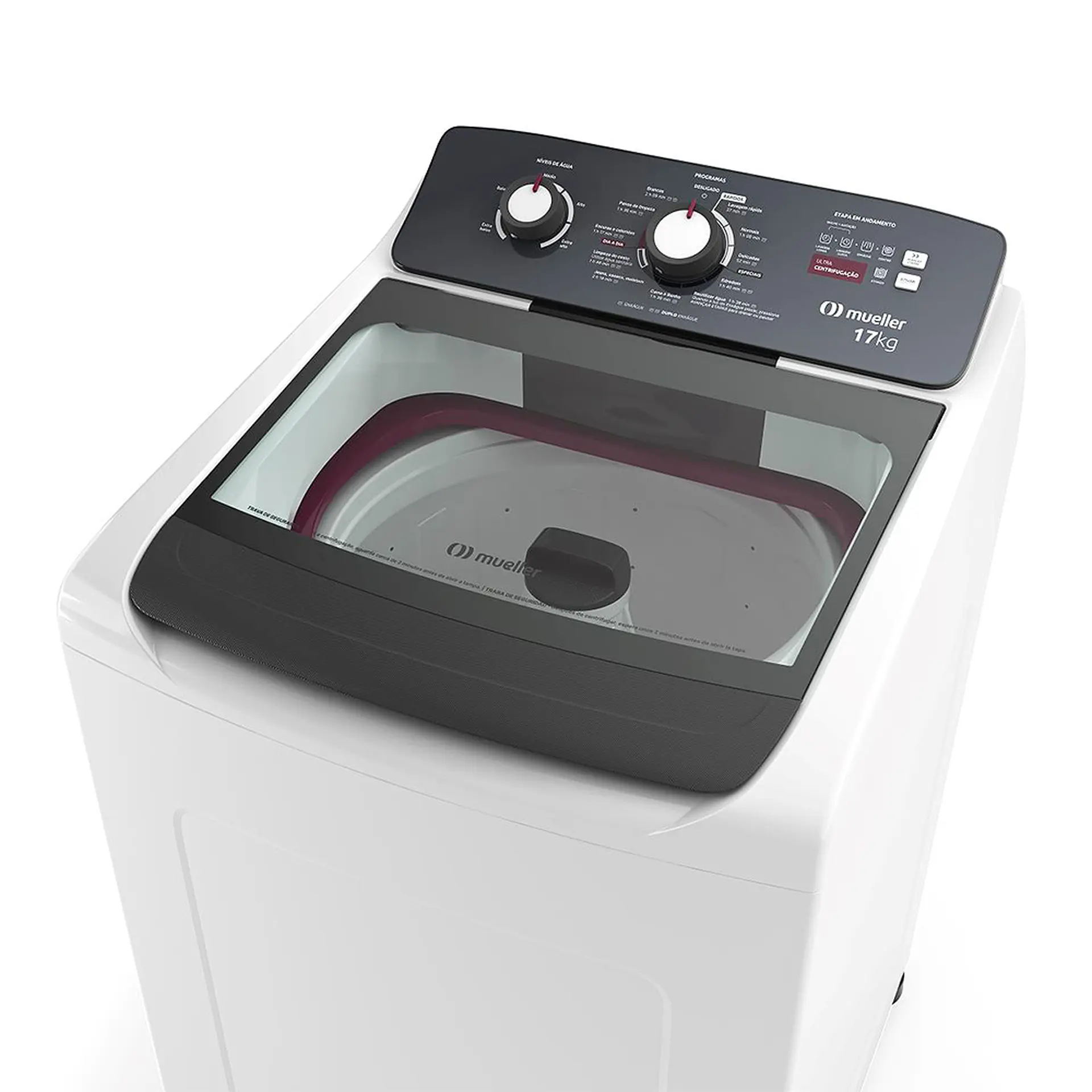 Máquina de Lavar Mueller 17kg Automática 11 Programas MLA17 - Branco - 110 Volts