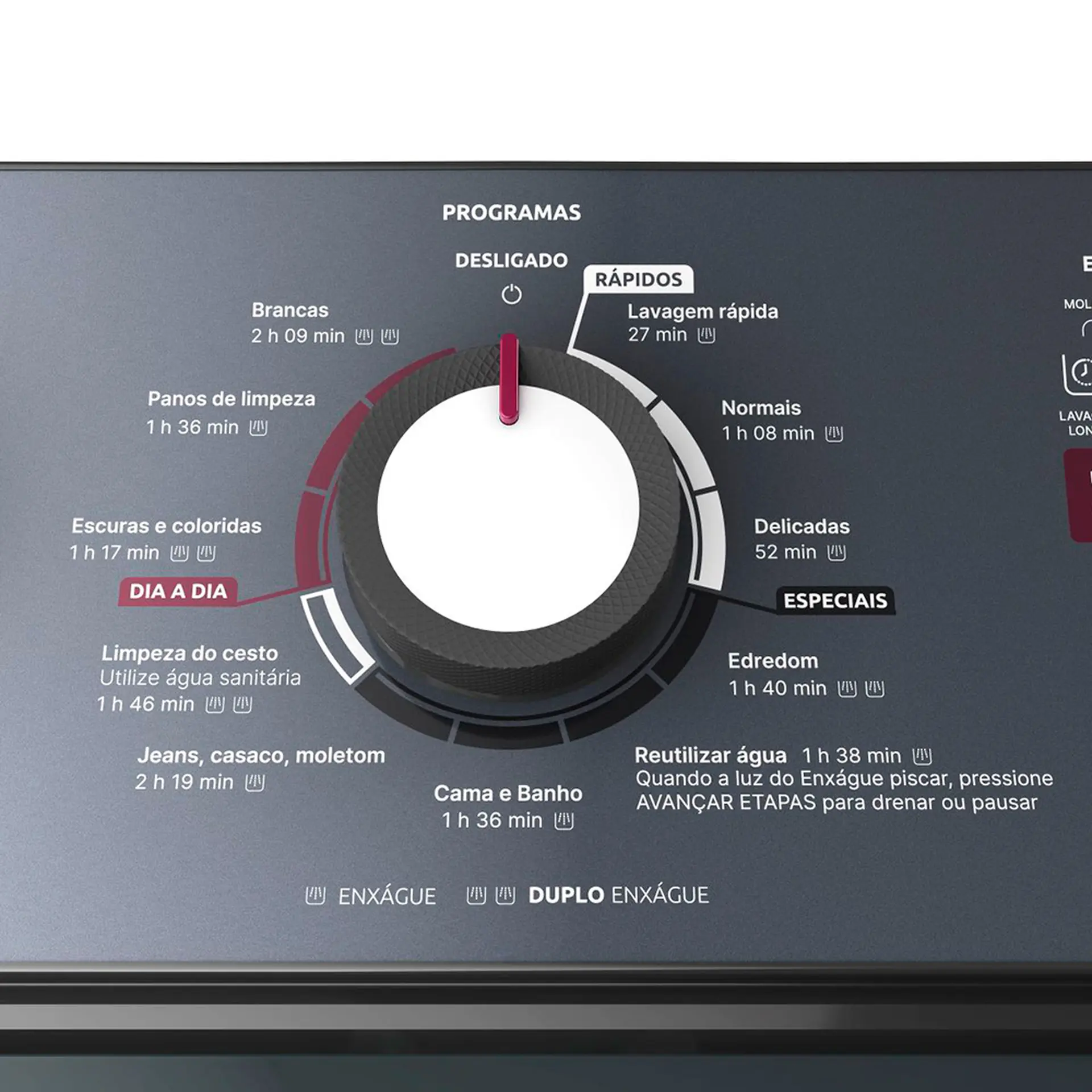 Máquina de Lavar Mueller 17kg Automática 11 Programas MLA17 - Branco - 110 Volts