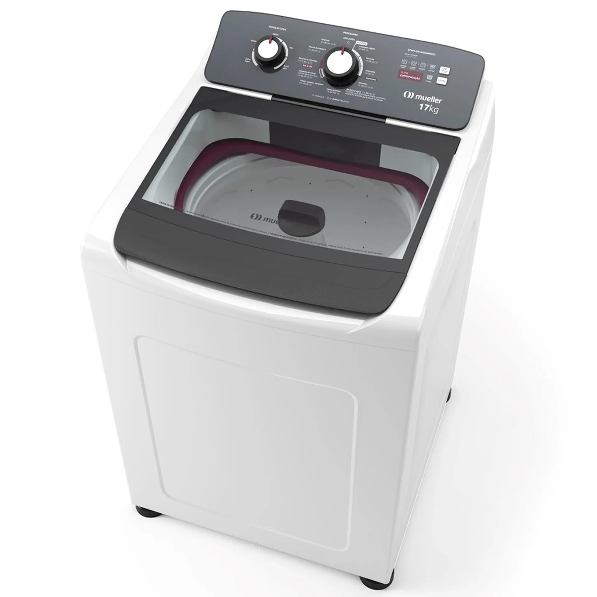 Máquina de Lavar Mueller 17kg Automática 11 Programas MLA17 - Branco - 110 Volts